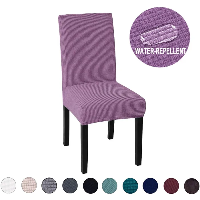Solid Color Waterproof Stretchable Chair Covers Red