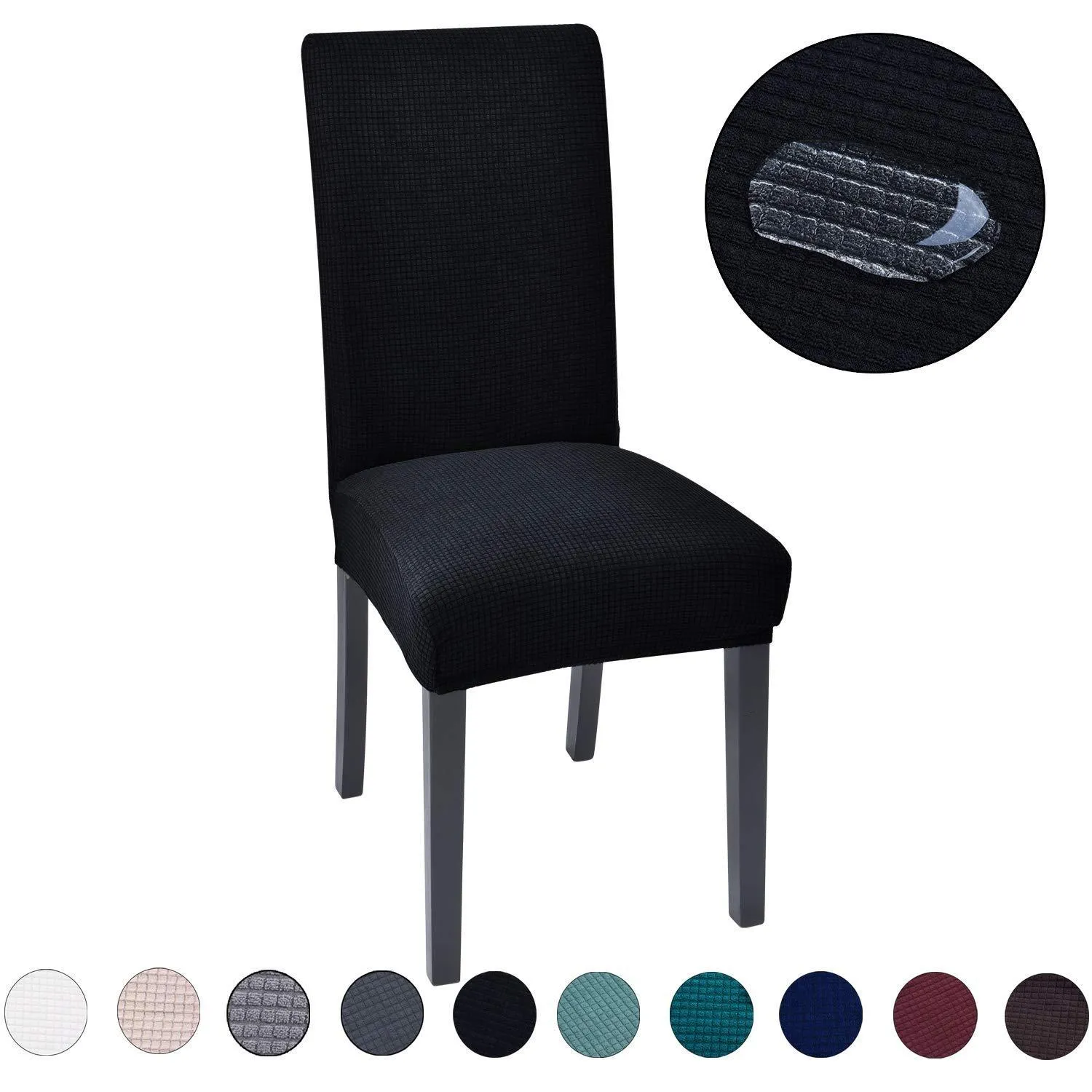 Solid Color Waterproof Stretchable Chair Covers Red