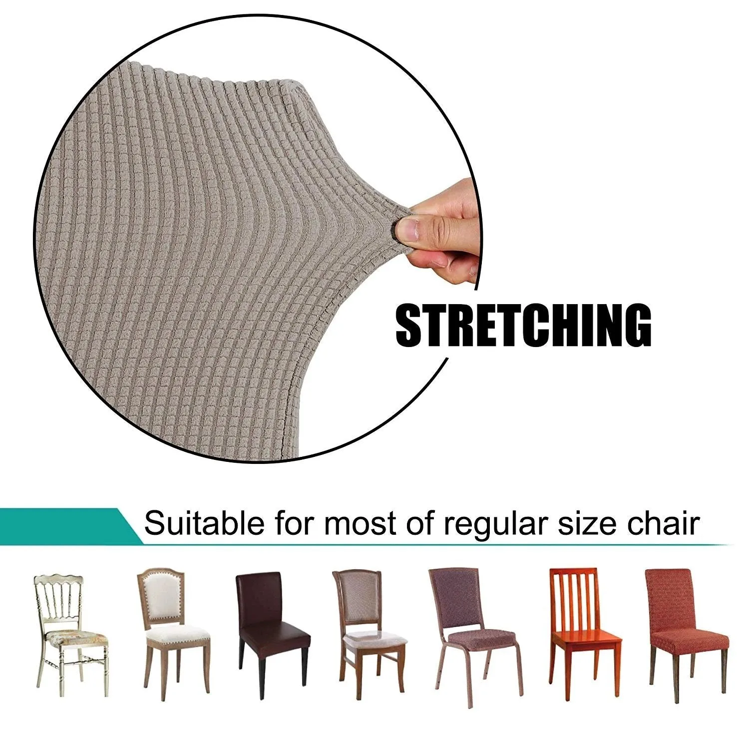 Solid Color Waterproof Stretchable Chair Covers