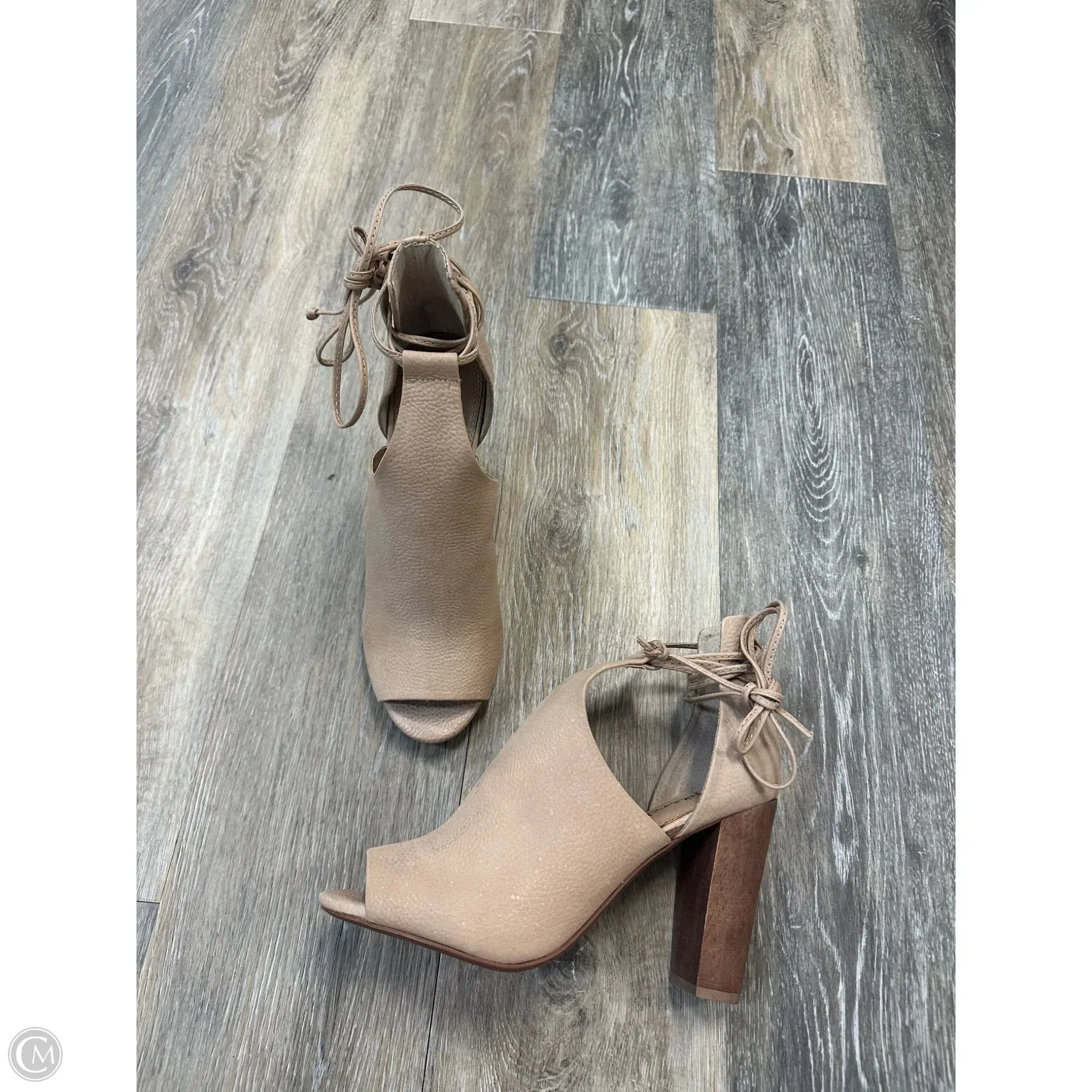 Comfortable Shoes Luxe Heeled Sandals Shoes Heels Block By Splendid In Tan, Size: 8.5