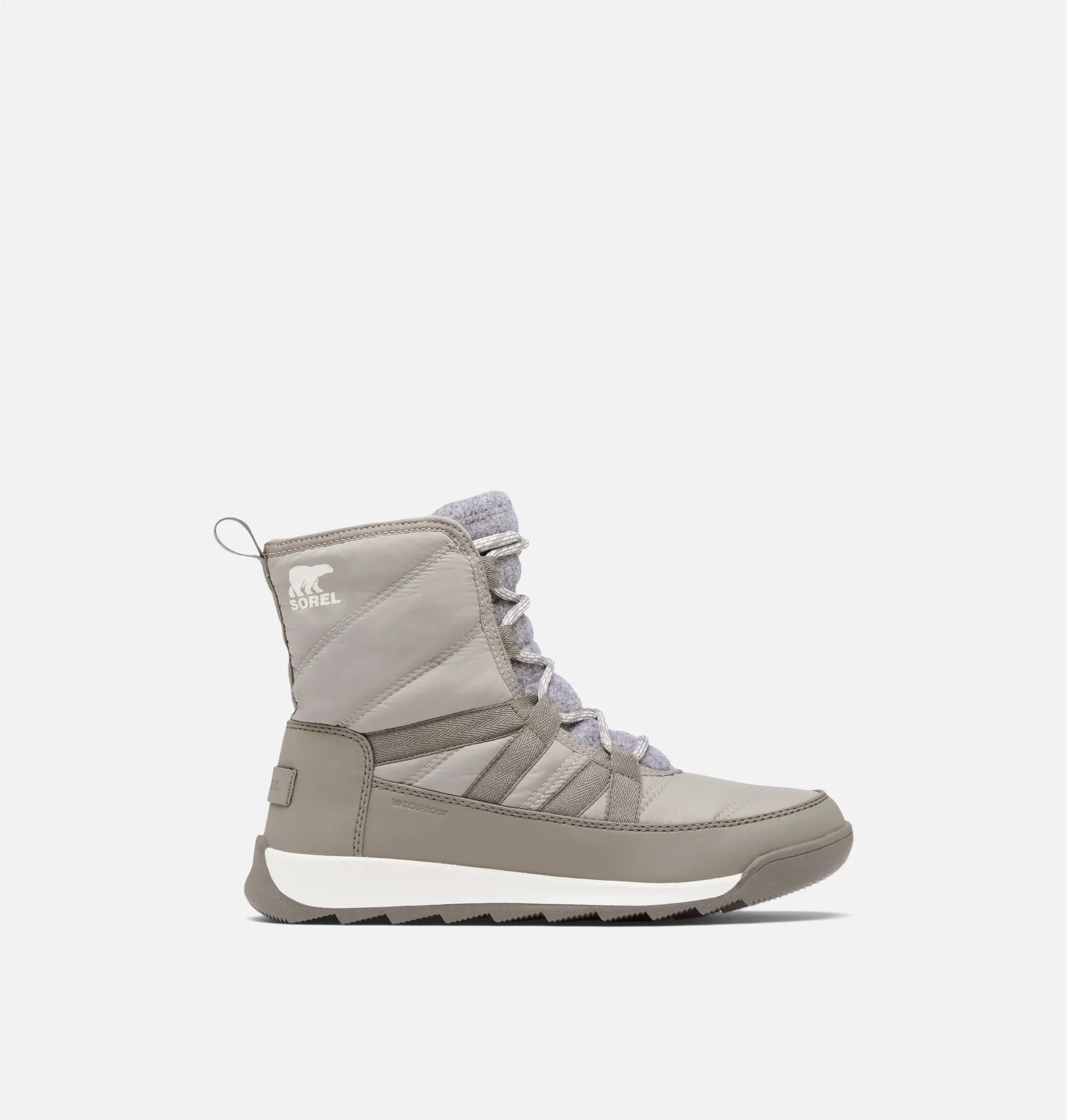 Sorel Women's Whitney II Plus Lace Waterproof Snow Boots-Chrome Grey, Quarry