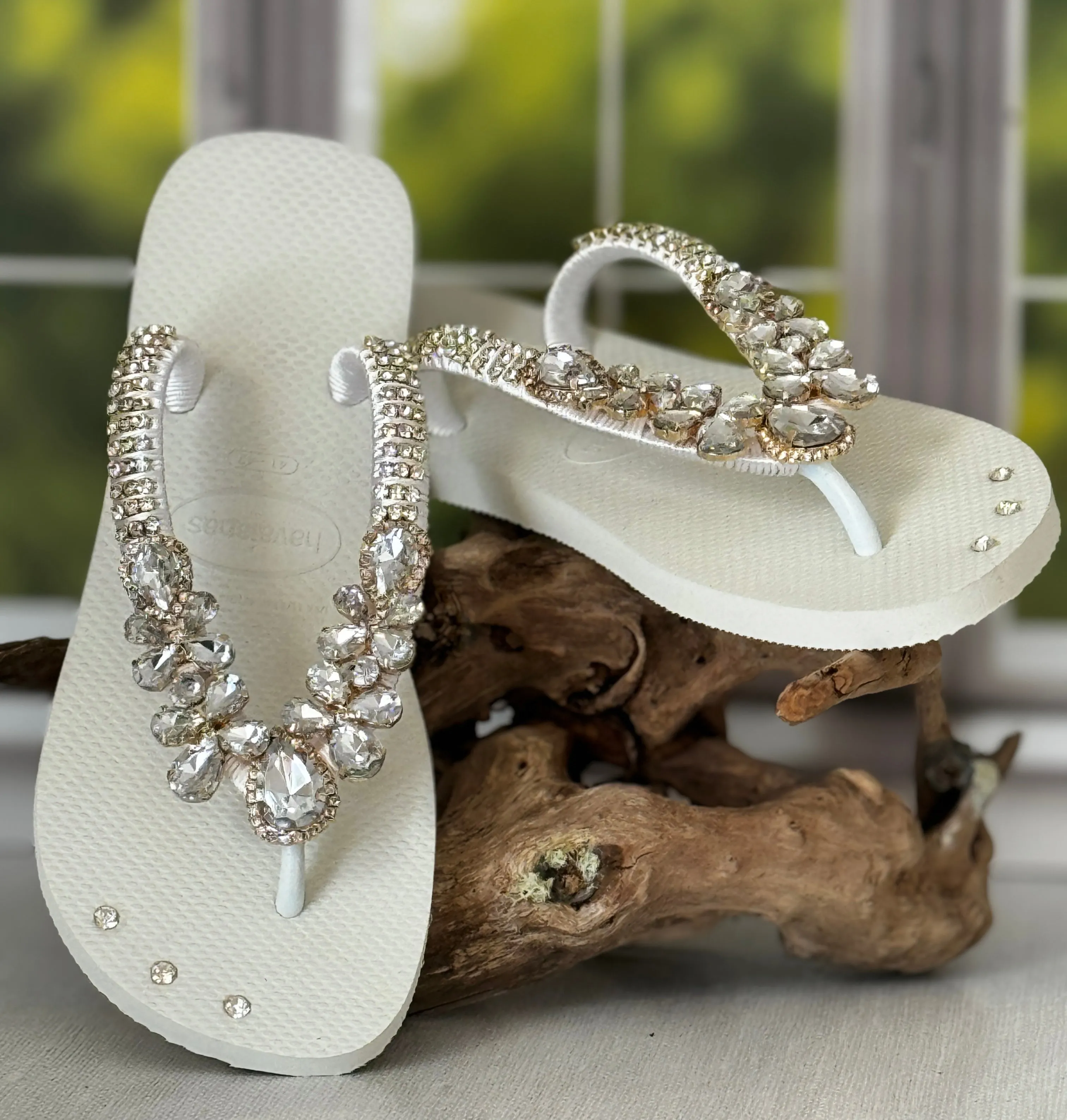 Sparkling Beach Wedding Sandals