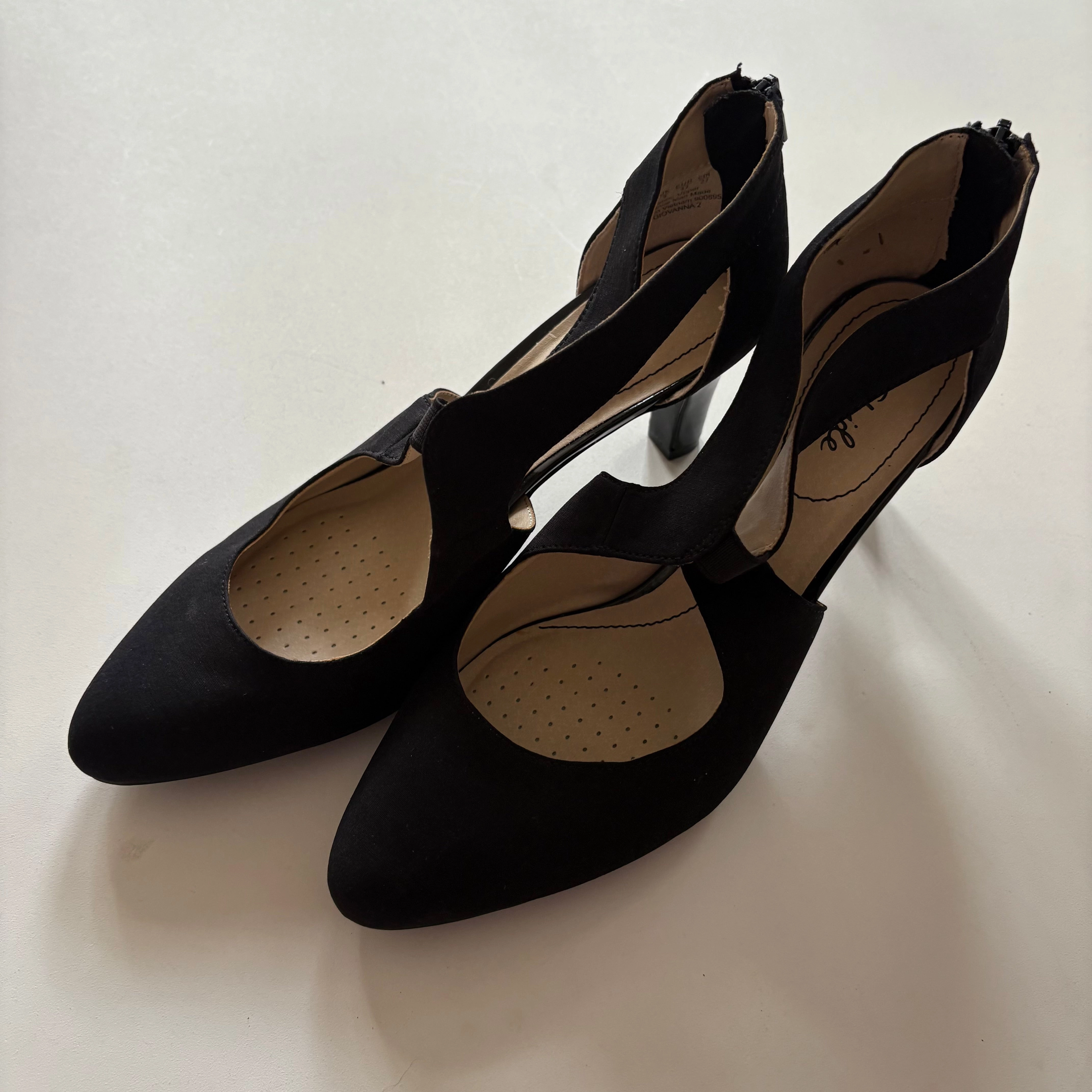 Easy to Wear platform sandals Shoes Heels Block By Life Stride In Black, Size: 11