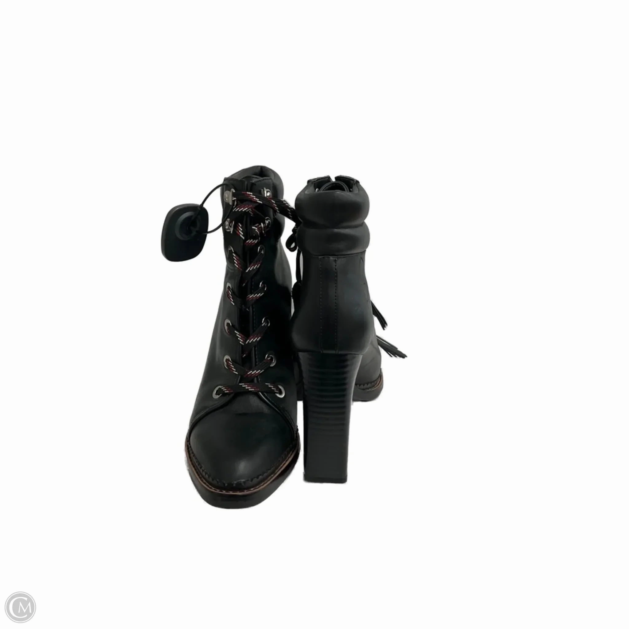 Padded Interior Windy Weather Grippy Outsole Adventure Seeker Boots Ankle Heels By Sam Edelman In Black, Size: 7.5