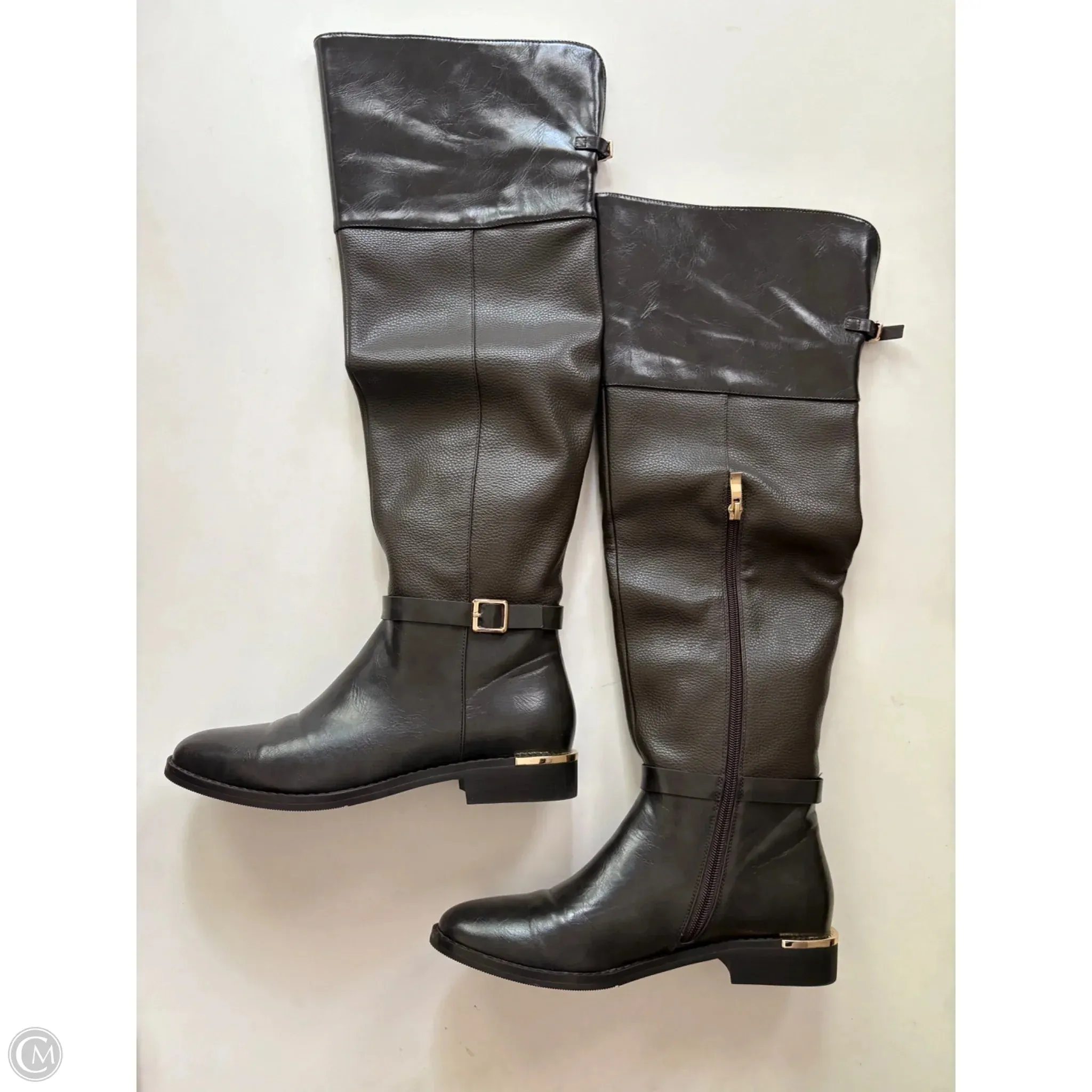 Boots Knee Heels By Torgies In Brown, Size: 8.5 Bold Style
