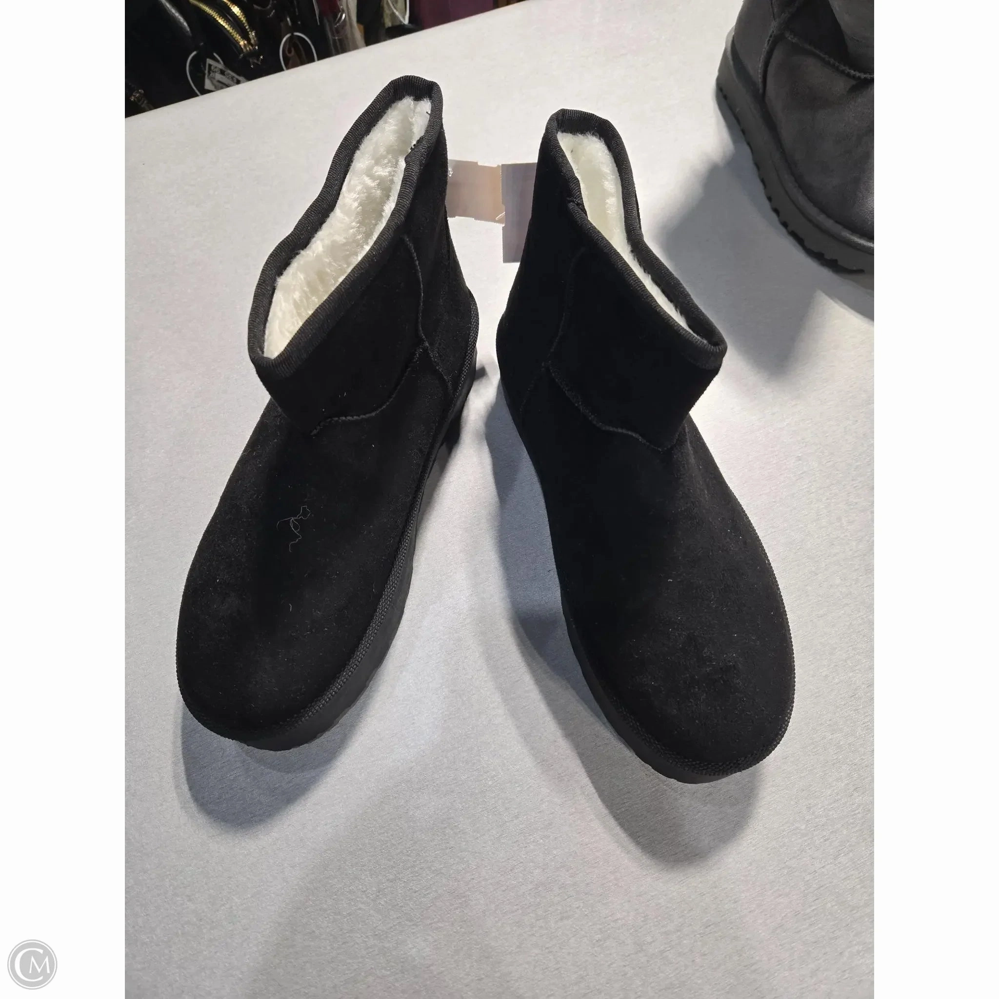 Ventilated Footbed Boots Ankle Flats By Forever In Black, Size: 10