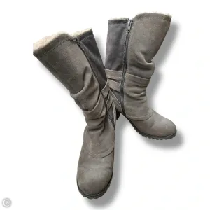 Soft Texture Boots Mid-calf Heels By Bare Traps In Brown, Size: 6.5
