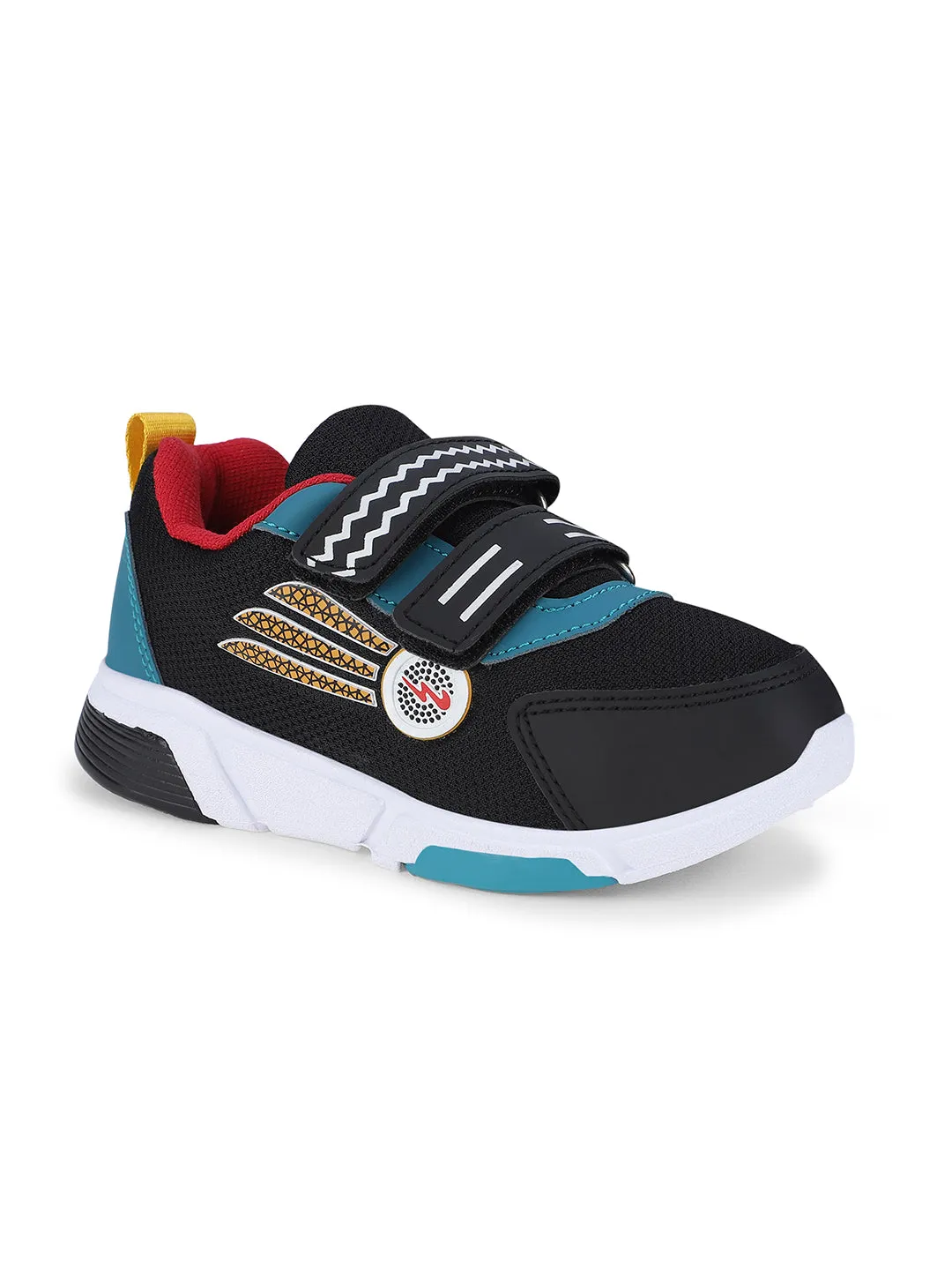 SRM-15V Black Kid's Sports Shoes