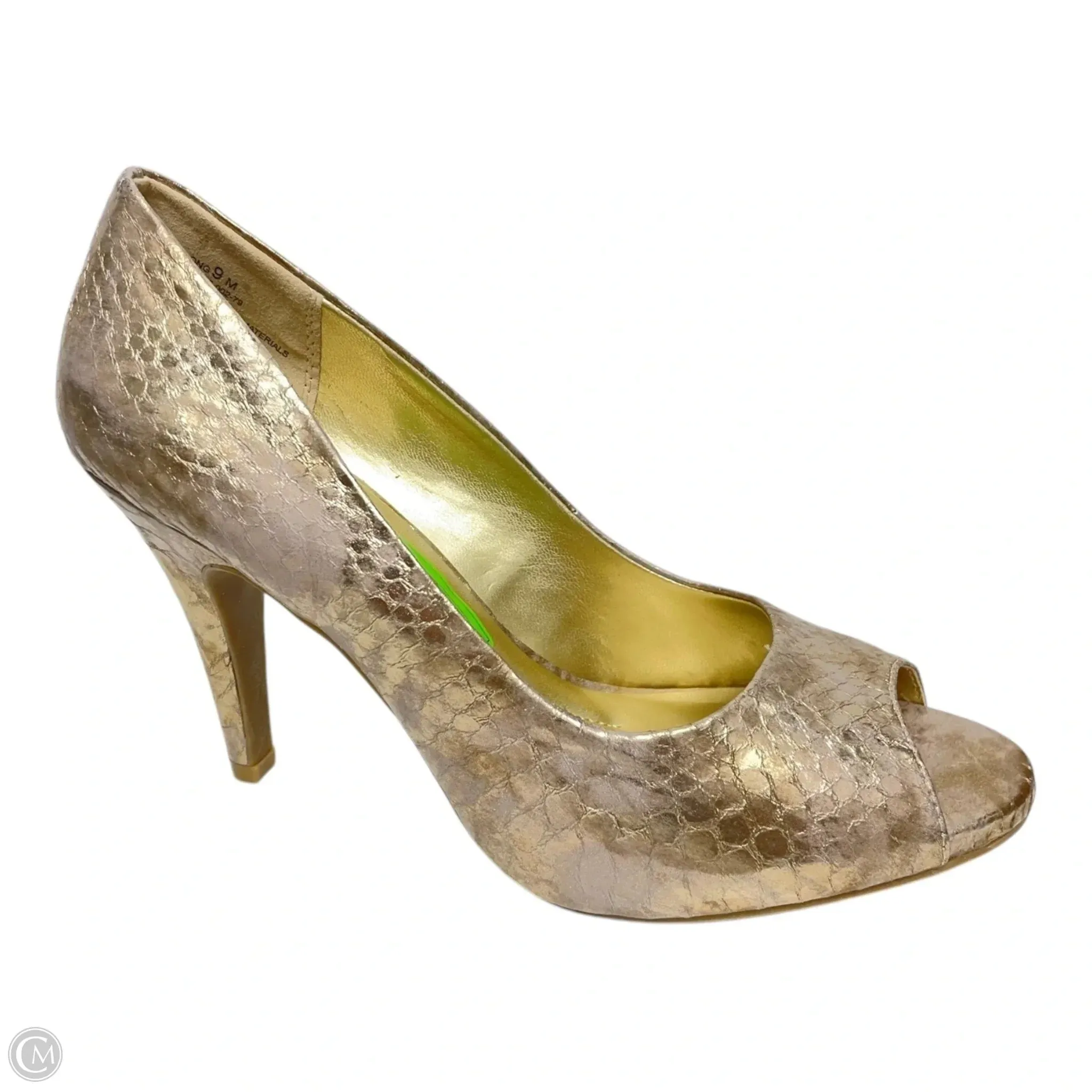 Shoes Heels Stiletto By Andrew Gellar In Gold, Size: 9 Modern Heels youth appeal