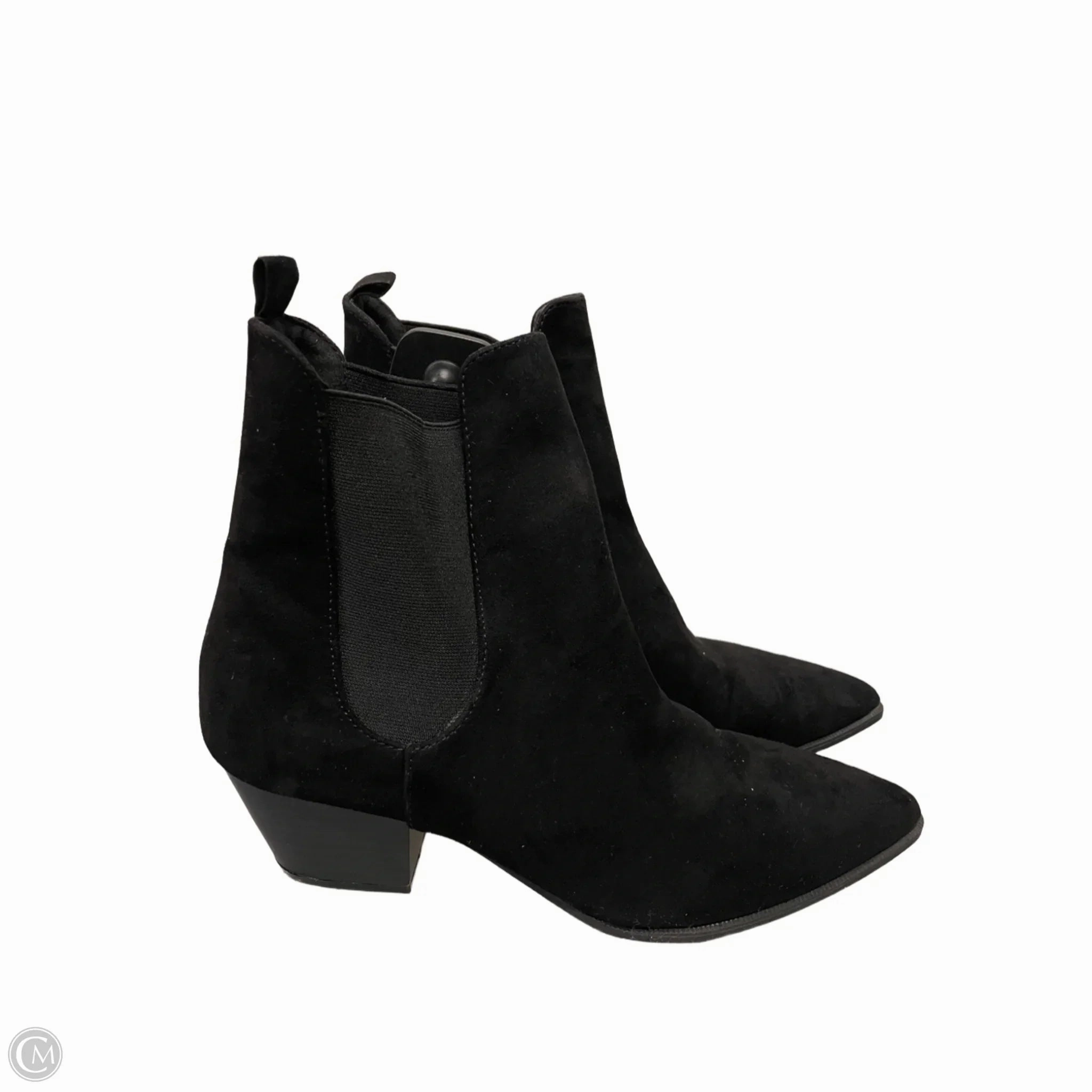 Boots Ankle Heels By Qupid In Black, Size: 8.5 Water-resistant