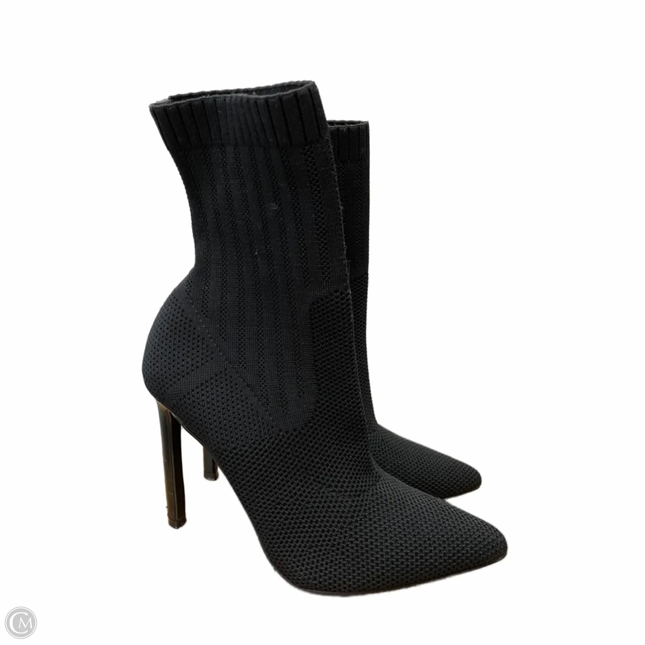 Boots Ankle Heels By Steve Madden In Black, Size: 7 Breathable Remote Hiking Anti-static