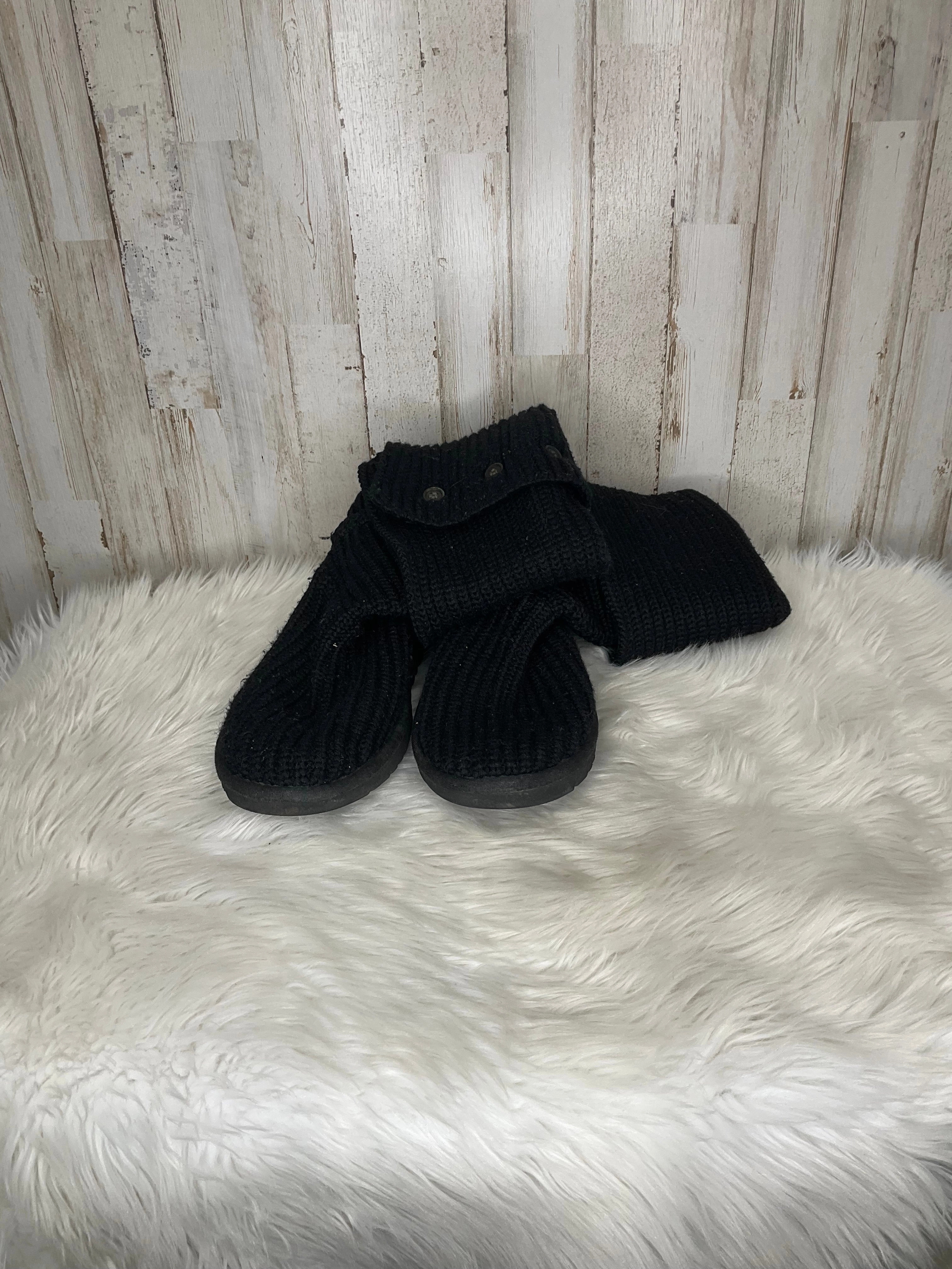 Boots Ankle Flats By Ugg  Size: 9 Deep Black Shockproof
