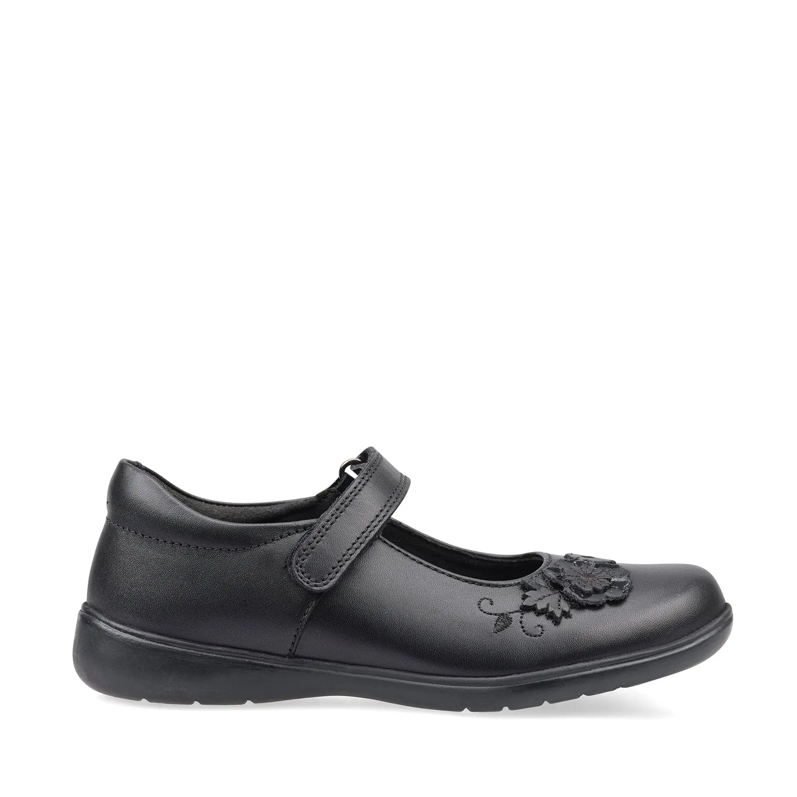 Start-Rite Wish 2800_7 Girls Black Leather Mary Jane School Shoes