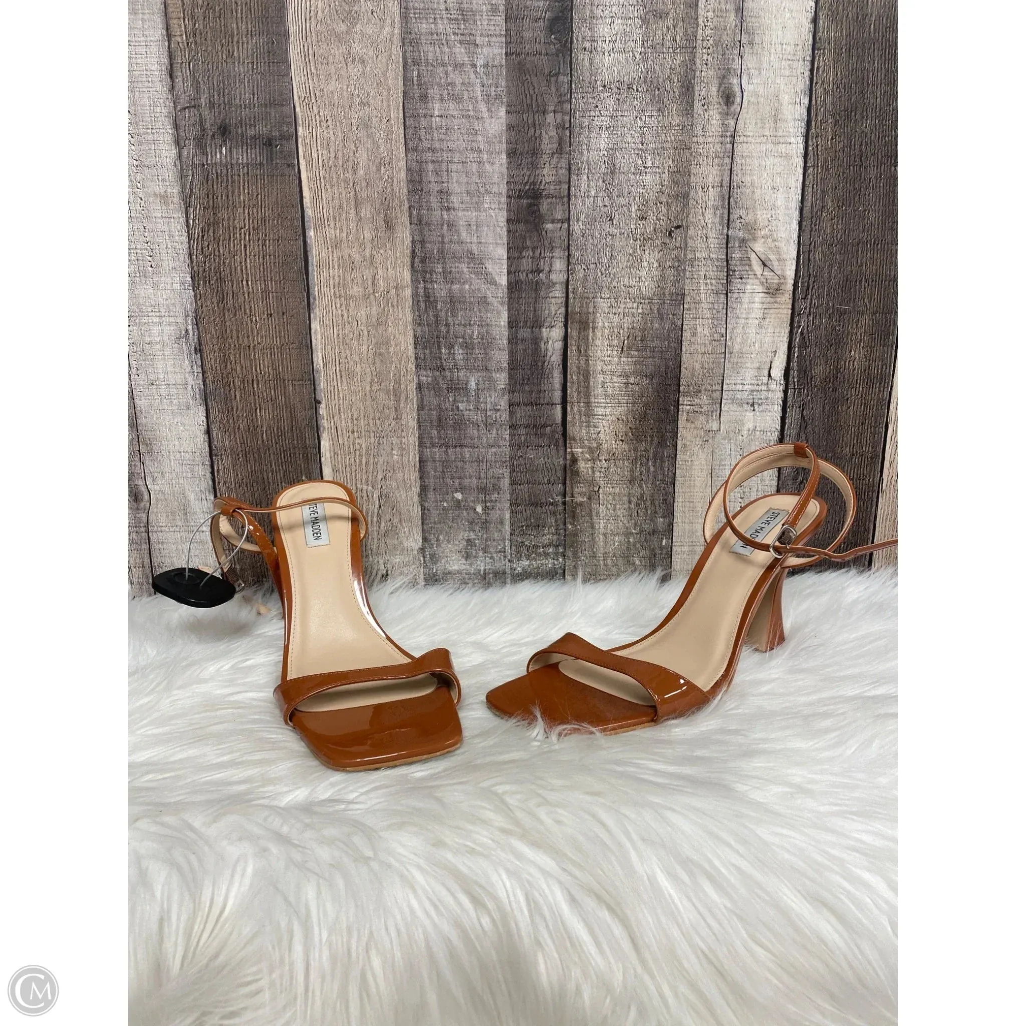 Go Anywhere Chic Heeled Booties Shoes Heels Stiletto By Steve Madden In Copper, Size: 11