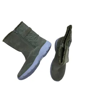 Weekend Ready Boots Mid-Calf Flats By Lands End In Green, Size:11