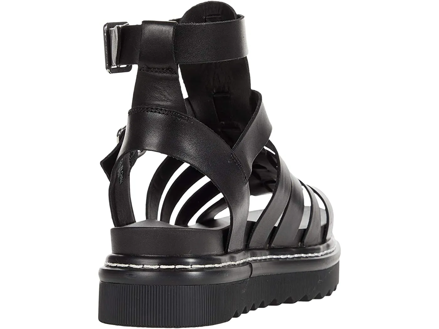 Steve Madden Women's Strappy Platform Sandal - Black BENE03S1