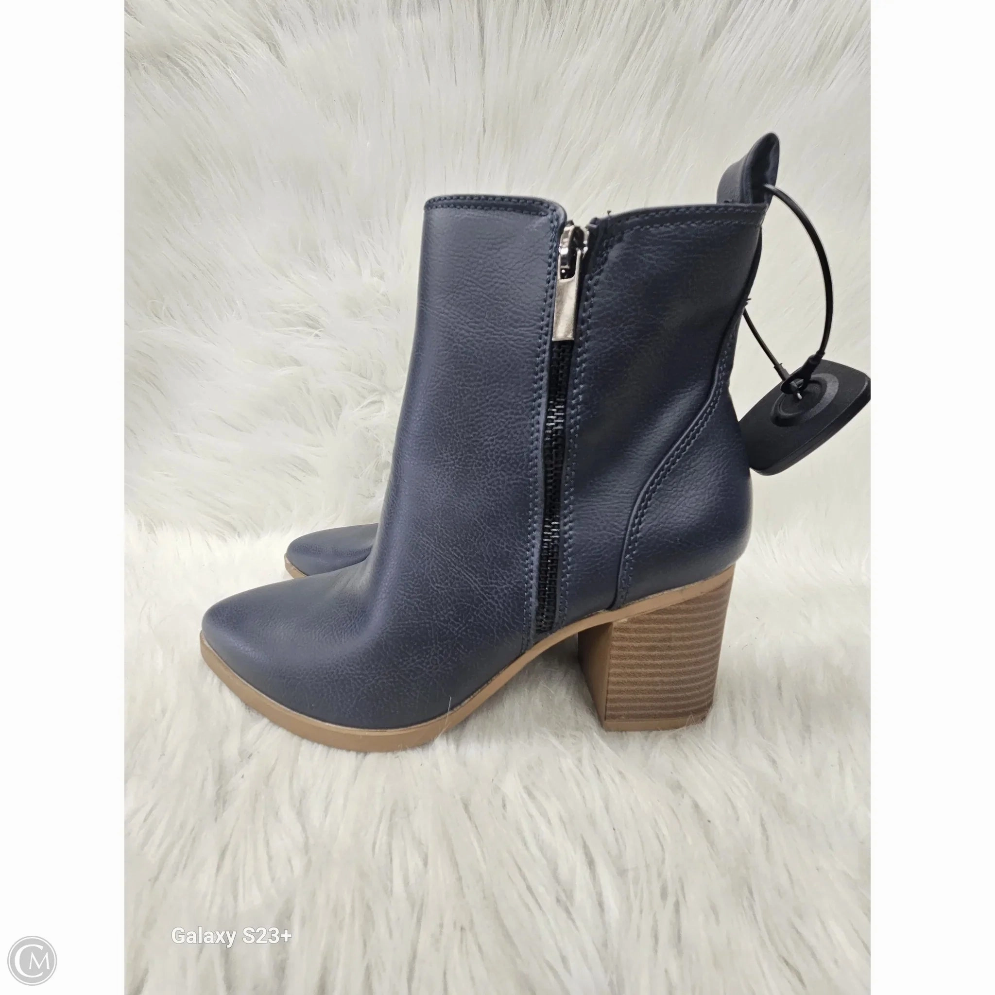 Boots Ankle Heels By Serra In Navy, Size: 8 Tough Terrain