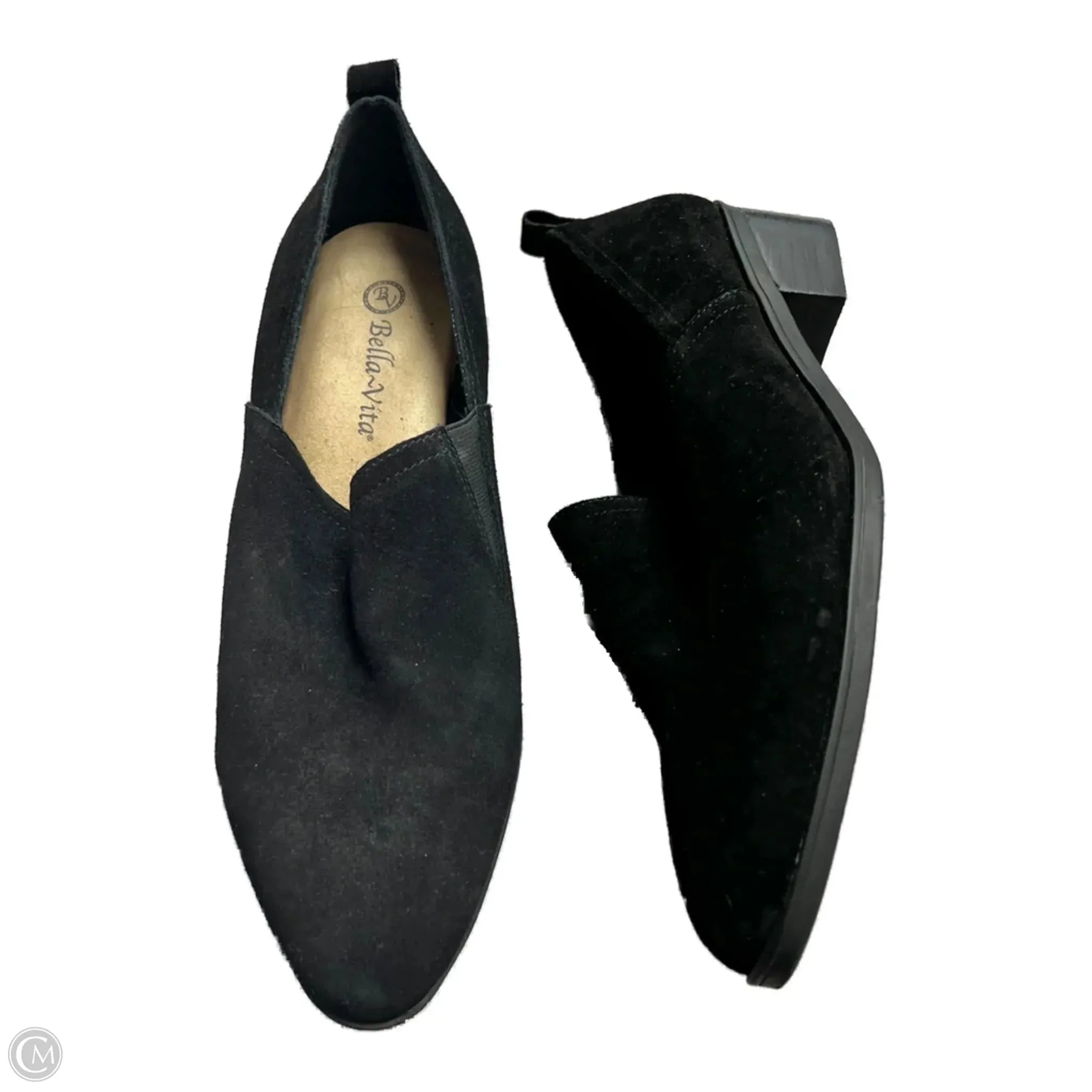 Shoes Heels Block By Bella Vita In Black, Size: 10 quick dry Comfortable Insole