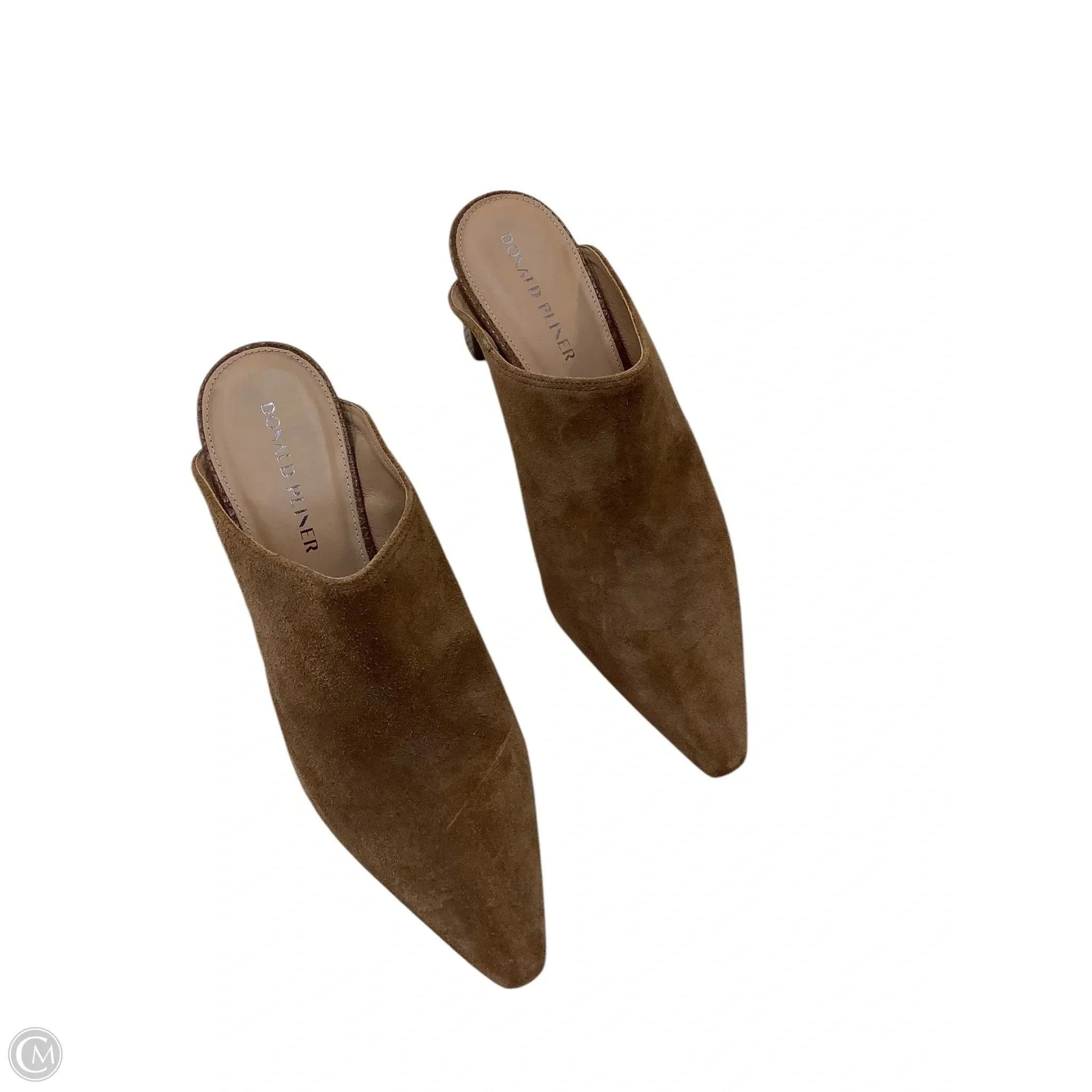 Comfy Bridal Heels Shoes Heels Block By Donald Pliner In Brown, Size: 10