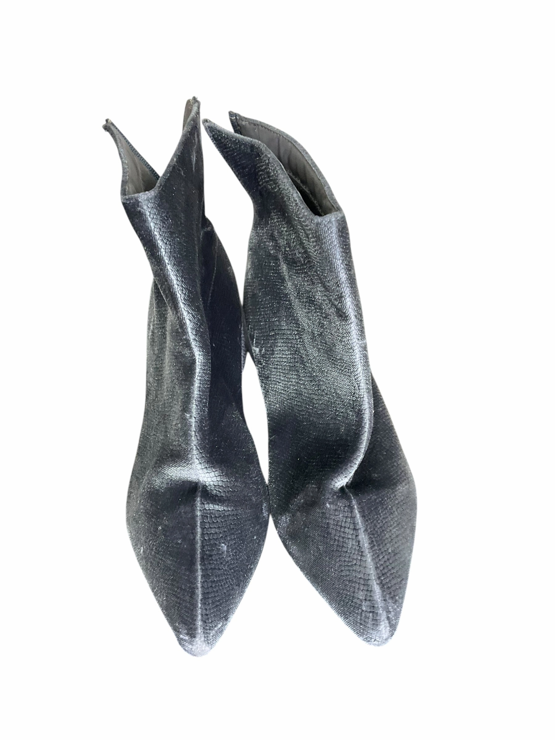 All-Purpose Footwear Factory Worker Boots Ankle Heels By Justfab In Blue, Size: 9.5