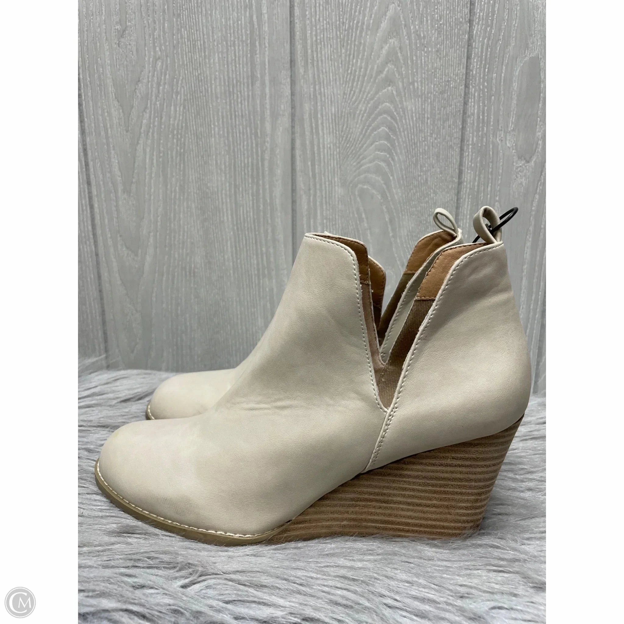 Cushioned Step Urban Commute Breathable Windy Weather Boots Ankle Heels By Report In Tan, Size: 9.5