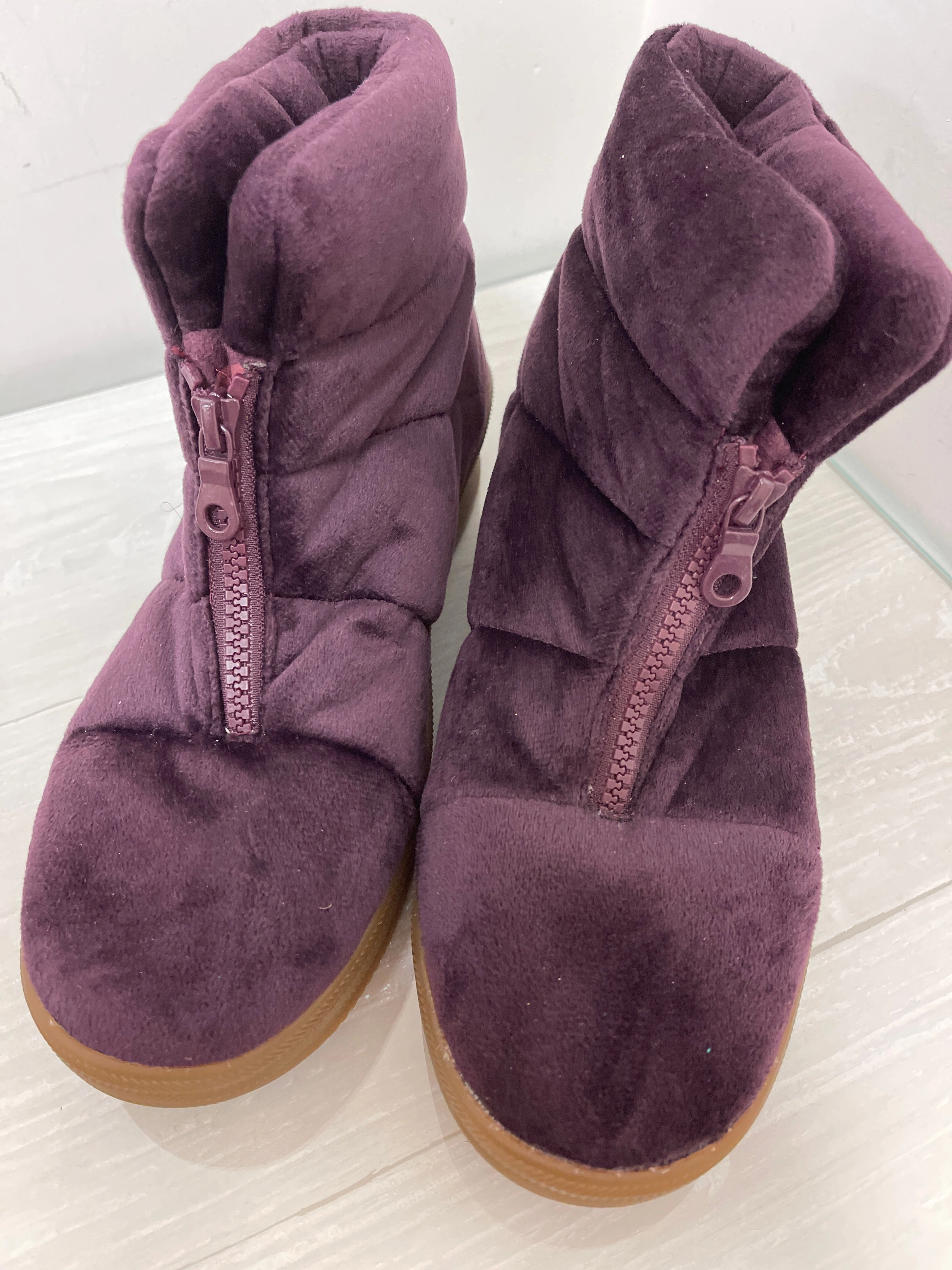 Boots Ankle Flats By Keds In Purple, Size: 9 Quick Slip