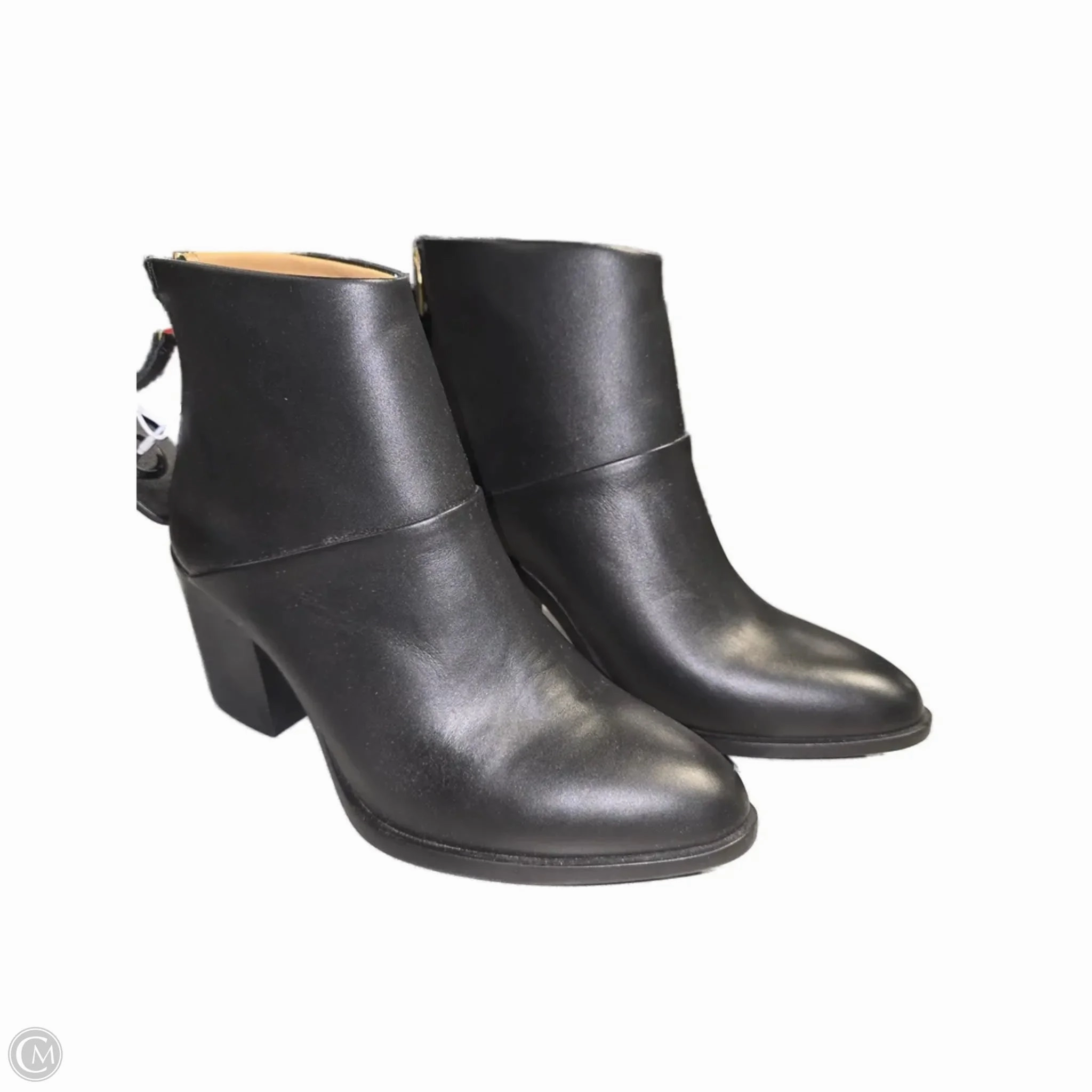 Boots Ankle Heels By Cme In Black, Size: 8.5 Zipper Closure Comfortable