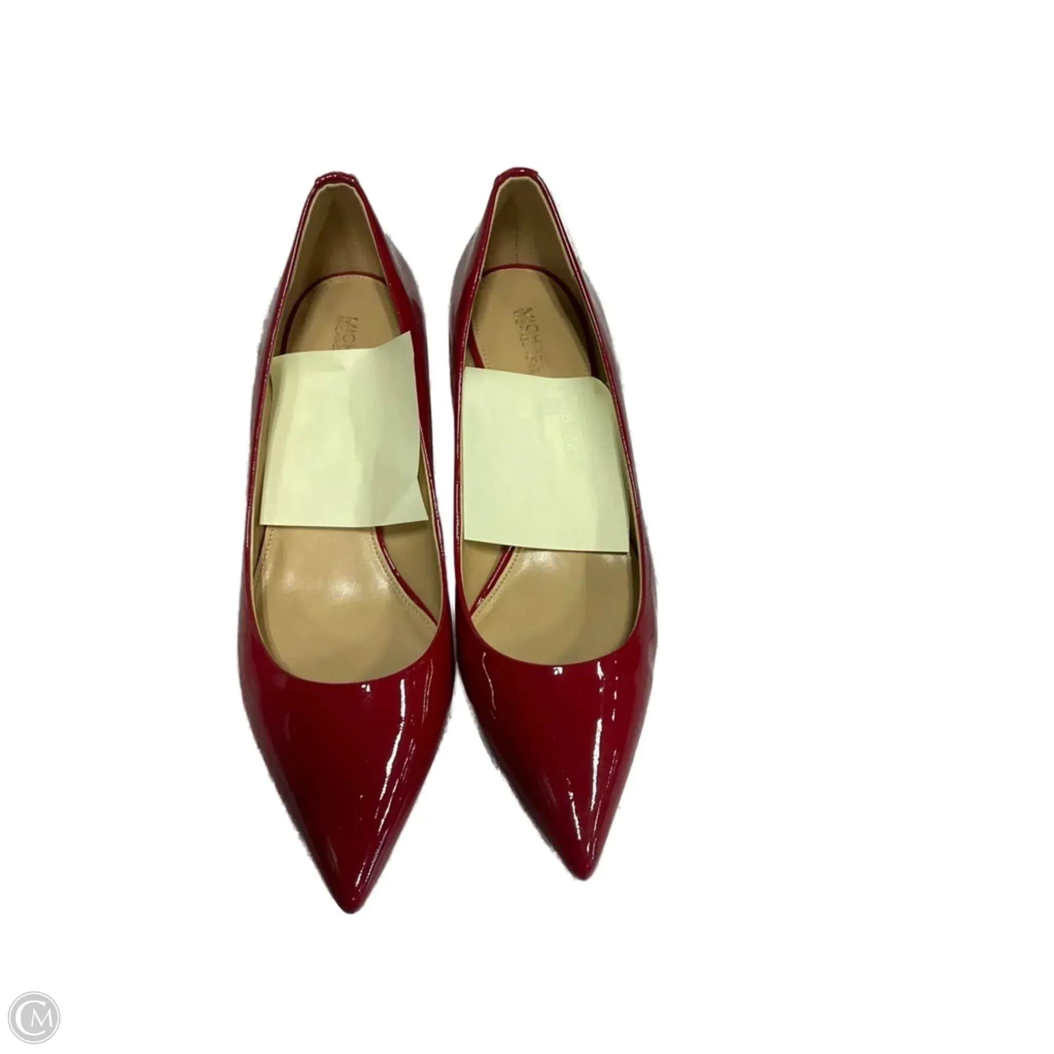 Luxe Boots with Heels Smooth Finish Shoes Heels Stiletto By Michael By Michael Kors In Red, Size: 9