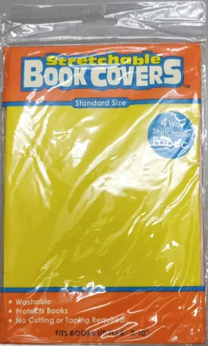 Stretchable Book Covers Standard Size - Yellow