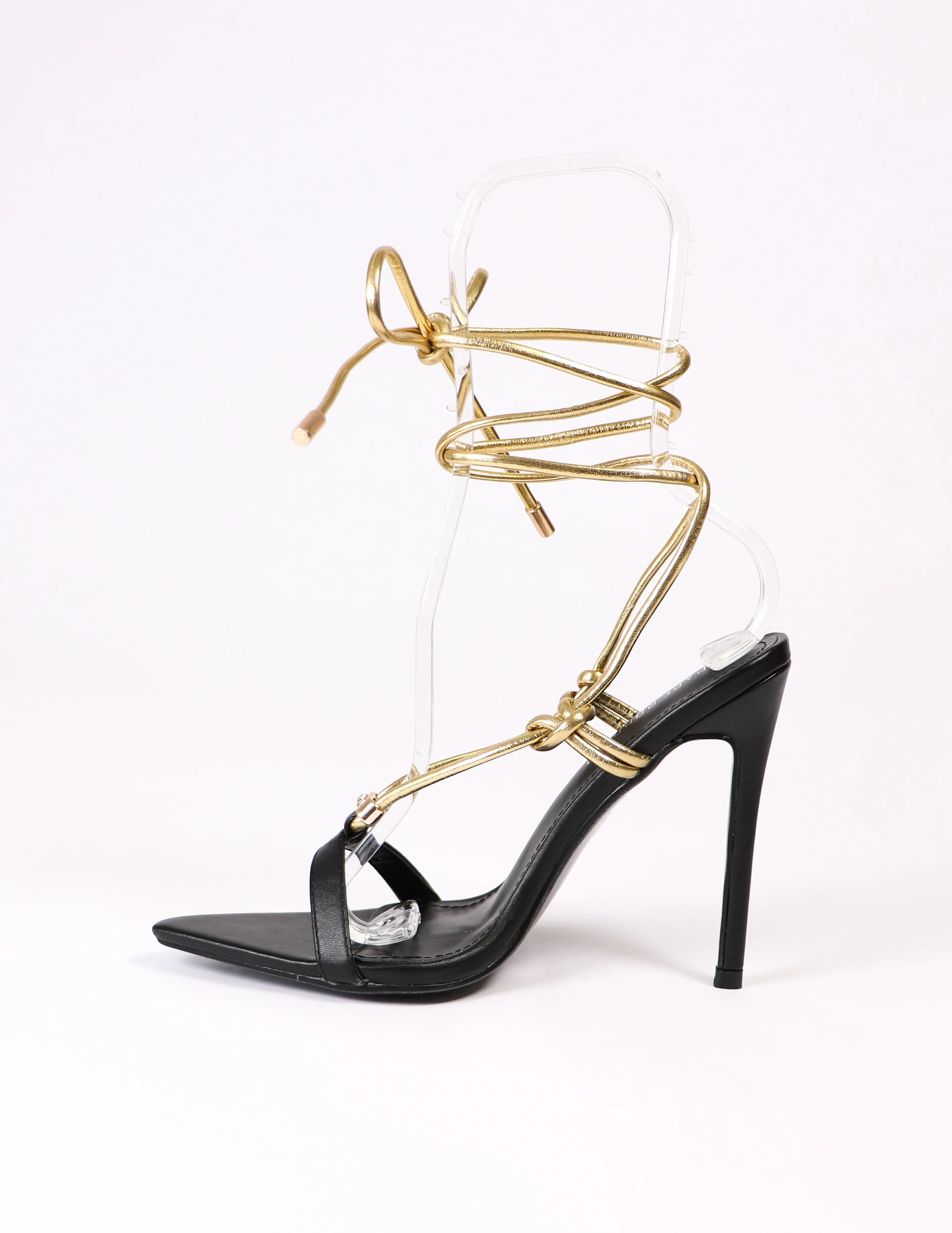STRINGS ATTACHED HEEL - Black