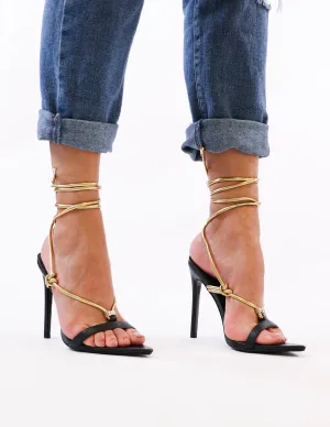STRINGS ATTACHED HEEL - Black