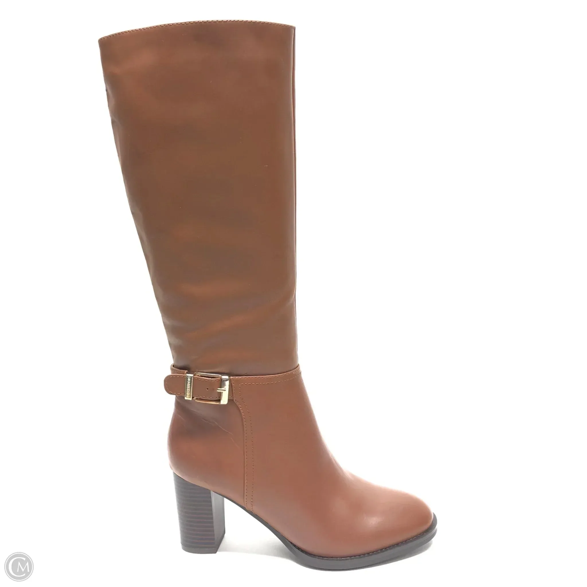 Classic Winter Look Boots Knee Heels By Giani Bernini In Brown, Size: 7