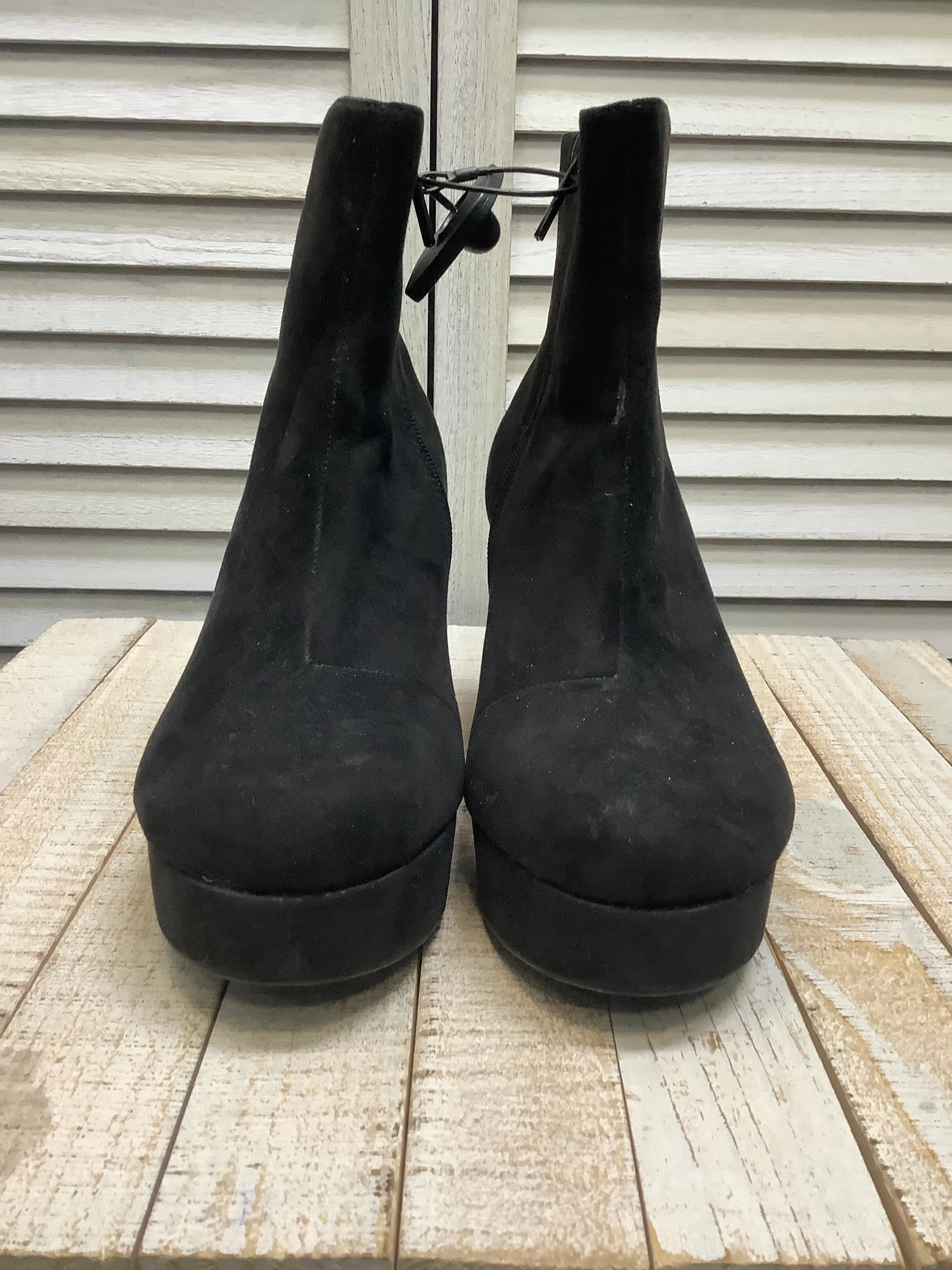 Slip Resistant City Walking Winter Ready Boots Ankle Heels By Torrid In Black, Size: 7