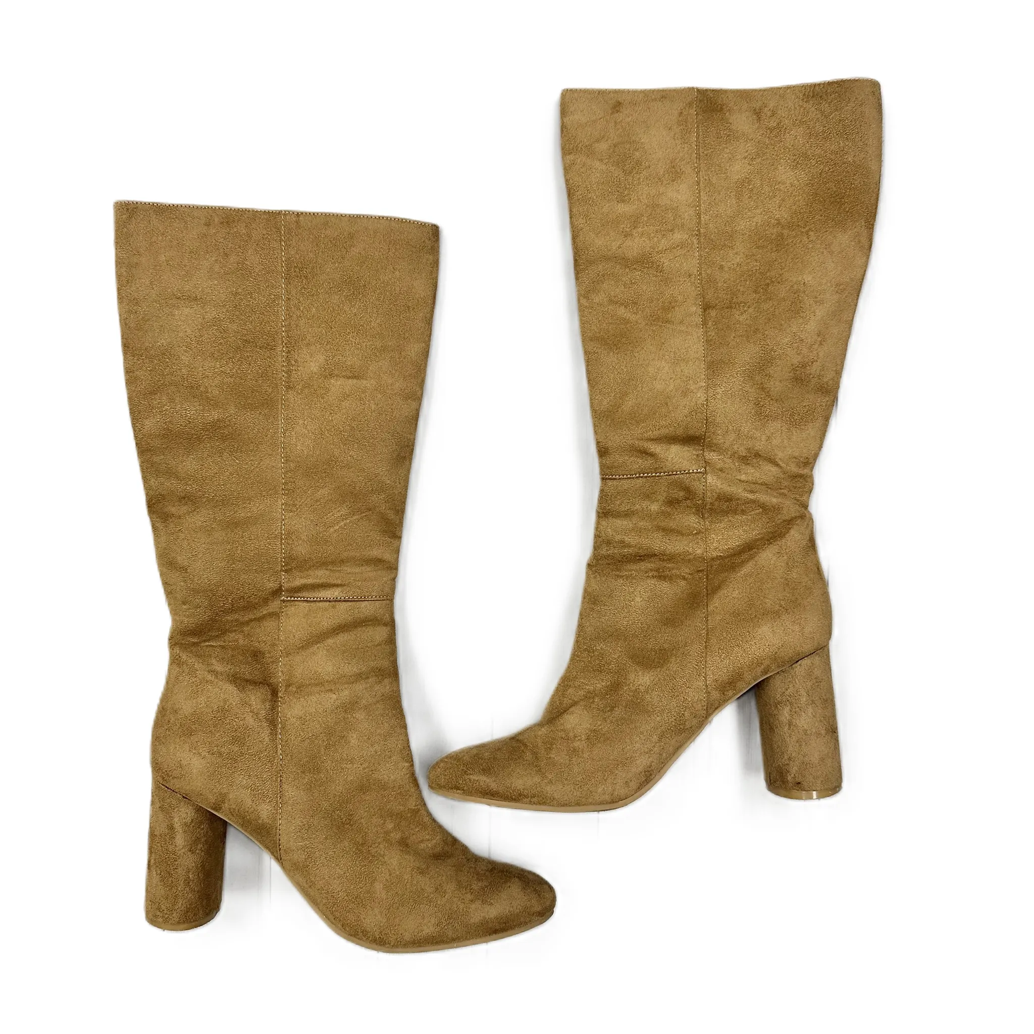 Boots Knee Heels By Chinese Laundry In Brown, Size: 8 Stylish Design