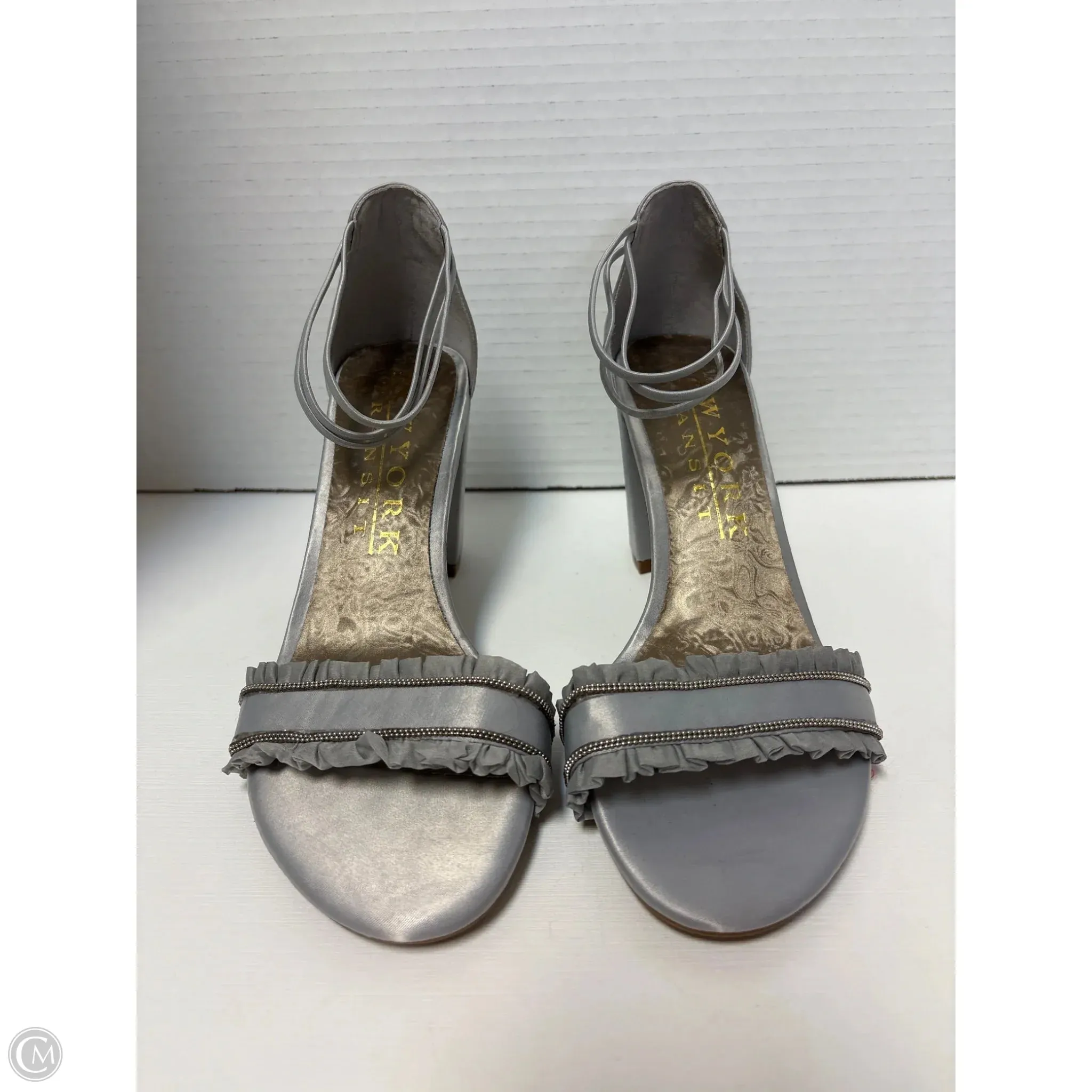 elegant design Shoes Heels Block By New York Transit In Grey, Size: 7