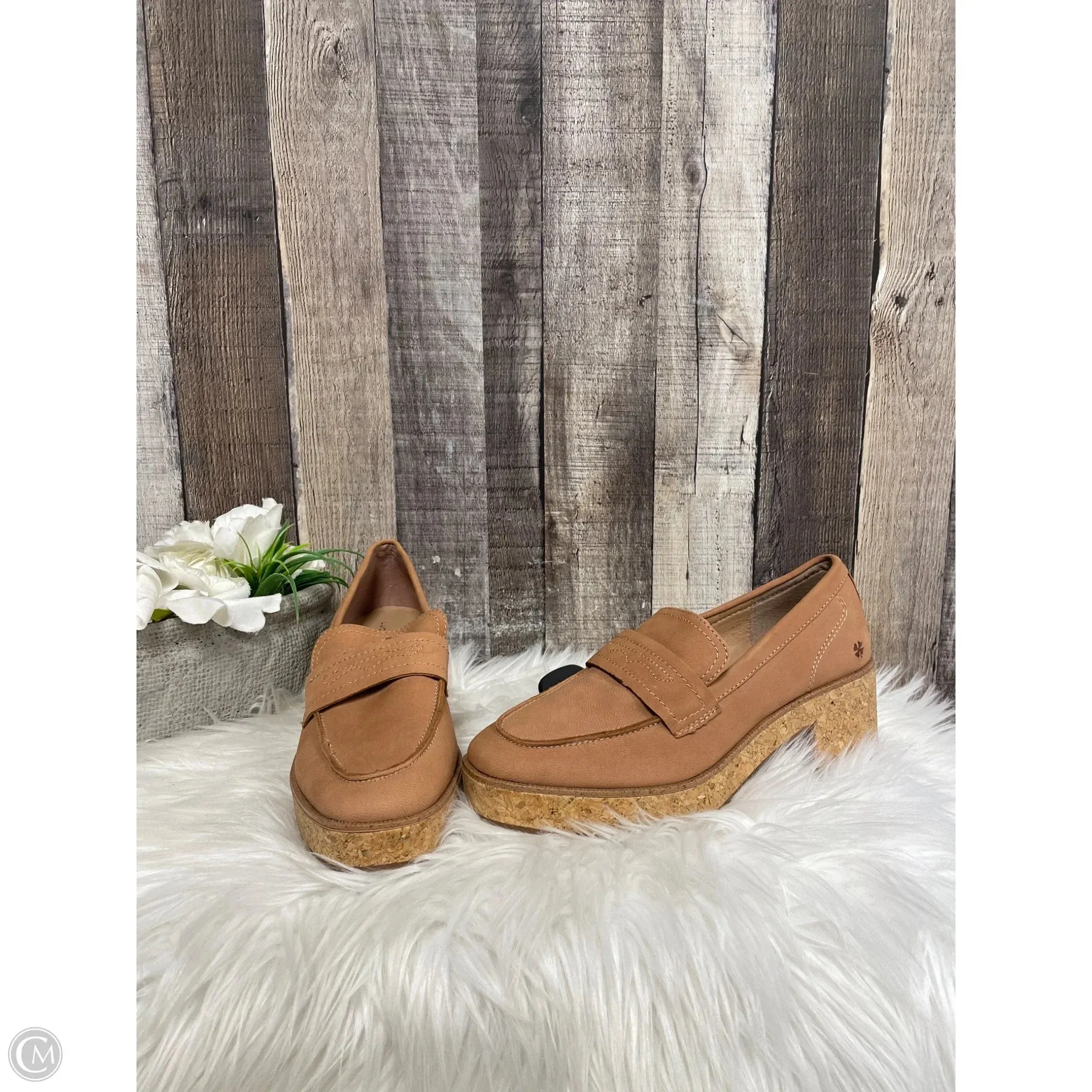Embellished Bridal Stiletto Shoes Shoes Heels Block By Lucky Brand In Tan, Size: 6.5