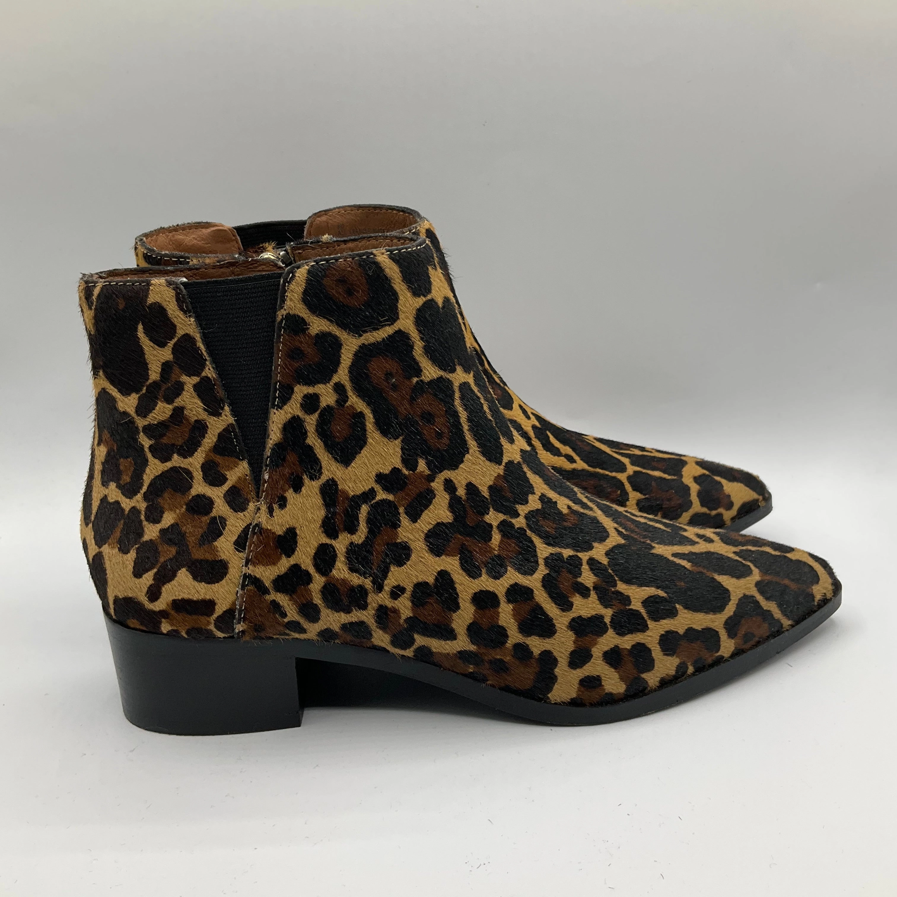 Boots Ankle Heels By Antonio Melani In Animal Print, Size: 8 Skin Hug Breathable Urban Traveler