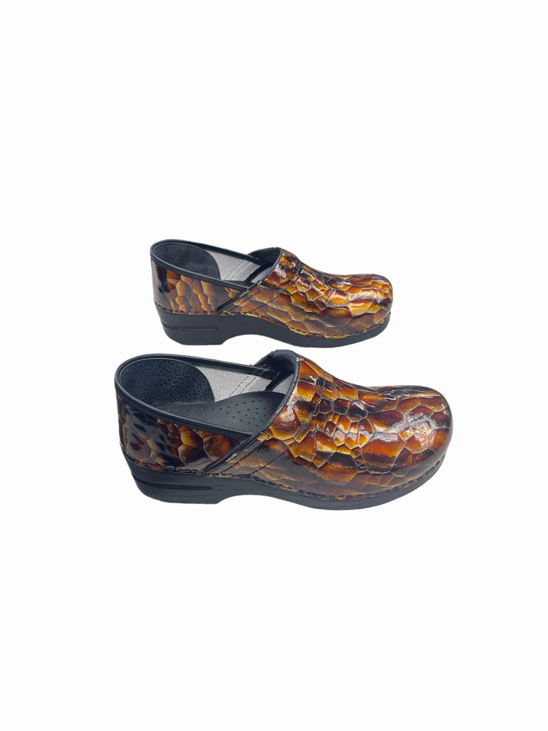 Outfit Boost Orange Shoes Heels Block Dansko