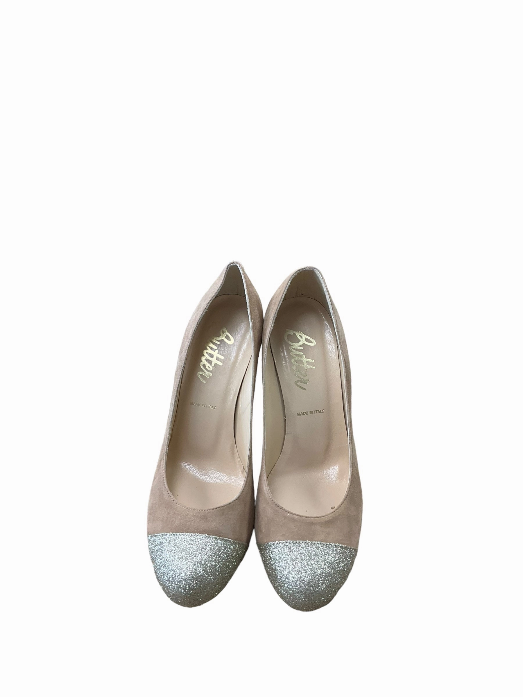 Narrow Fit Shoes Heels Stiletto By Clothes Mentor In Tan, Size: 9