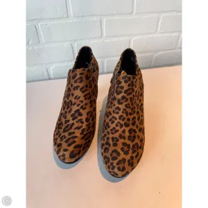 Fashionable Booties Heel Support Shoes Heels Block By Xappeal In Animal Print, Size: 9.5