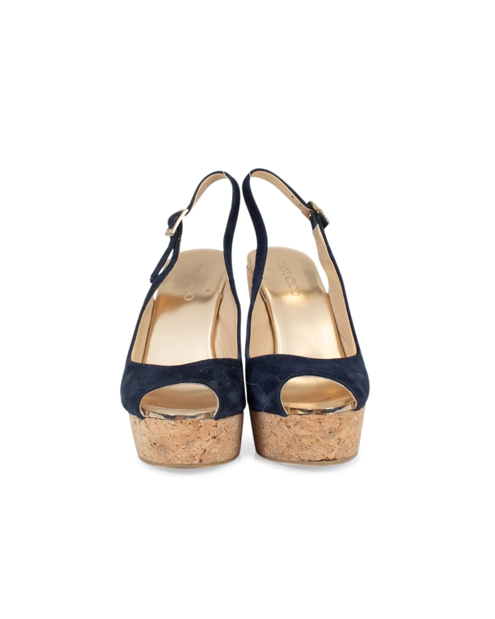 Suede Slingback Wedge