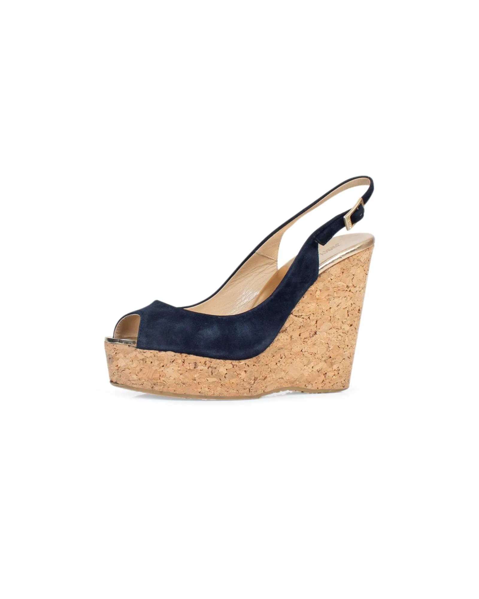 Suede Slingback Wedge