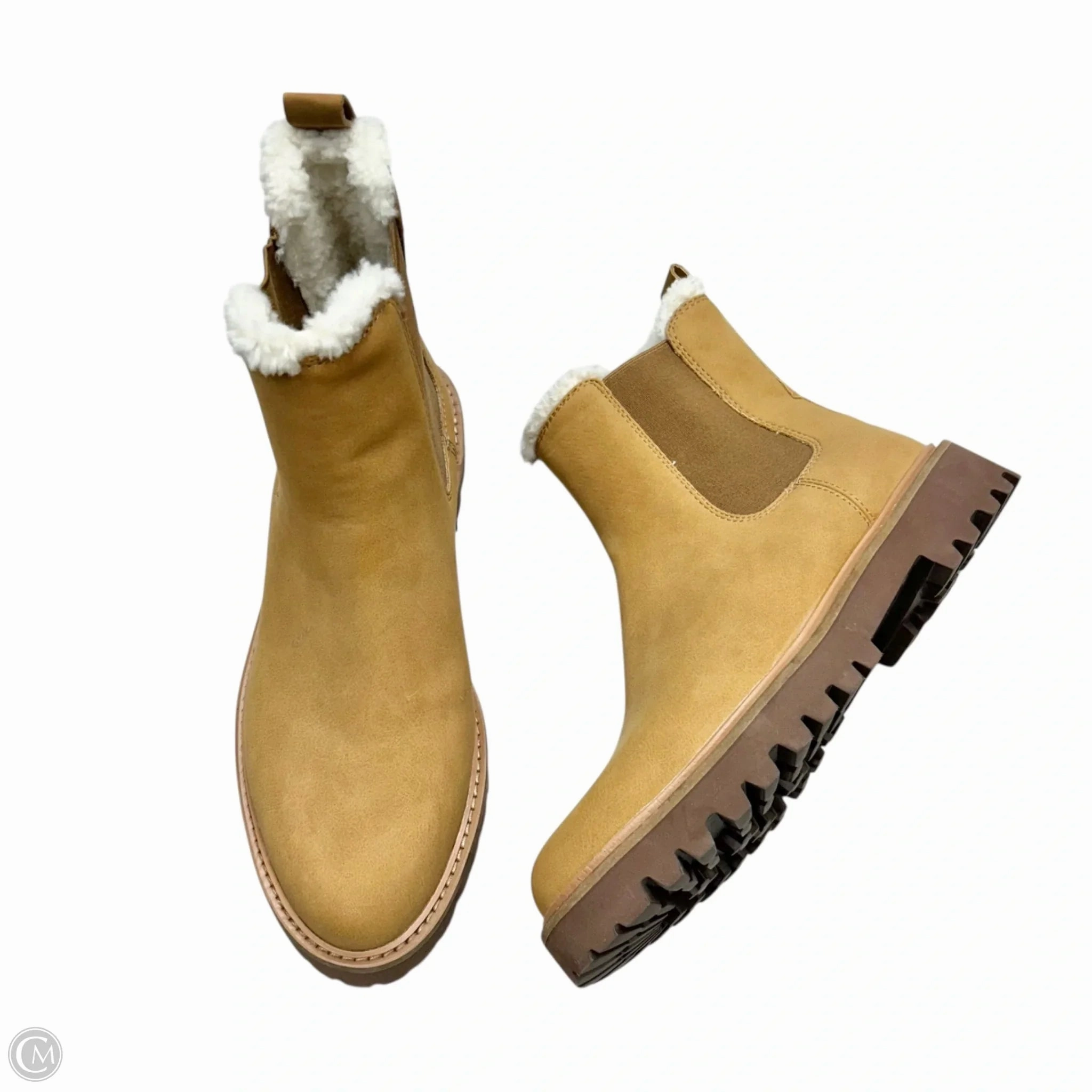 Boots Ankle Flats By J. Crew In Tan, Size: 7.5 Adjustable
