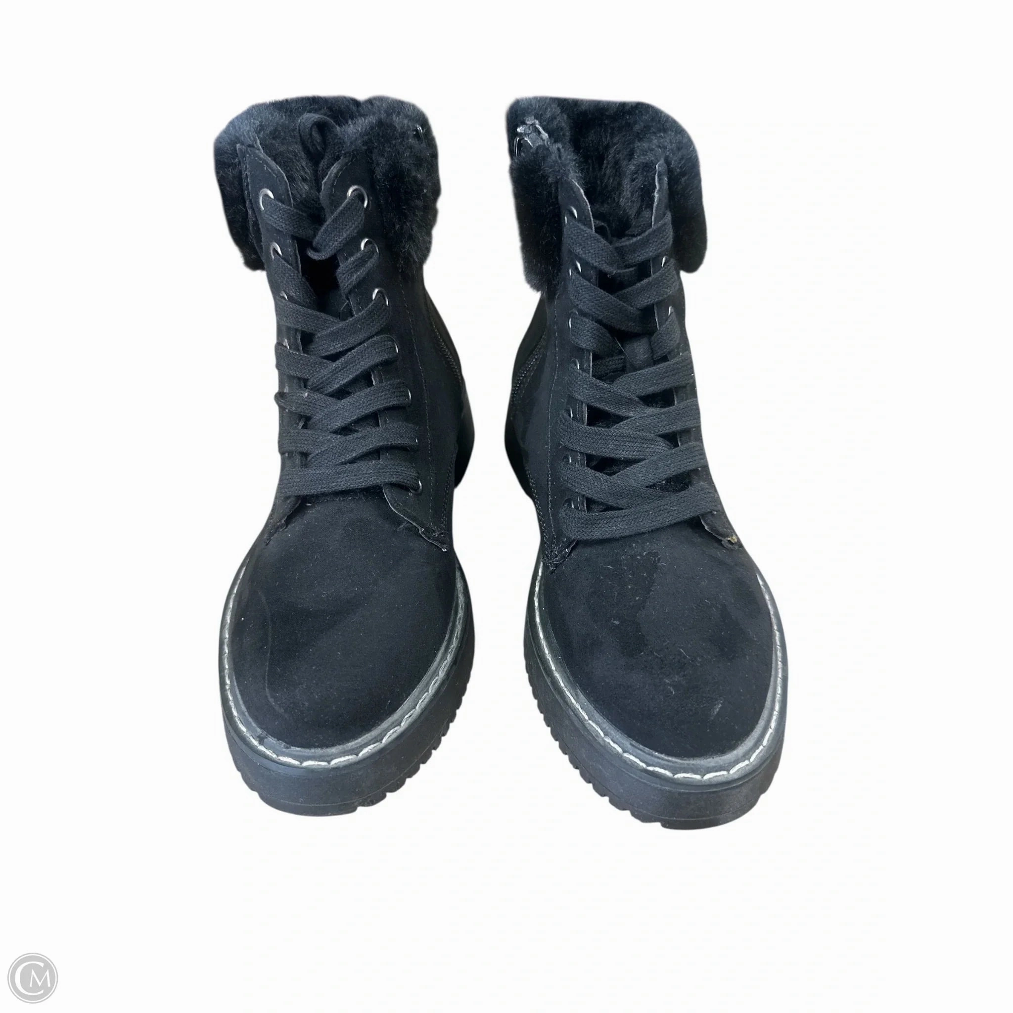 Strong Grip Anti Skid Boots Ankle Flats By Madden Girl In Black, Size: 6