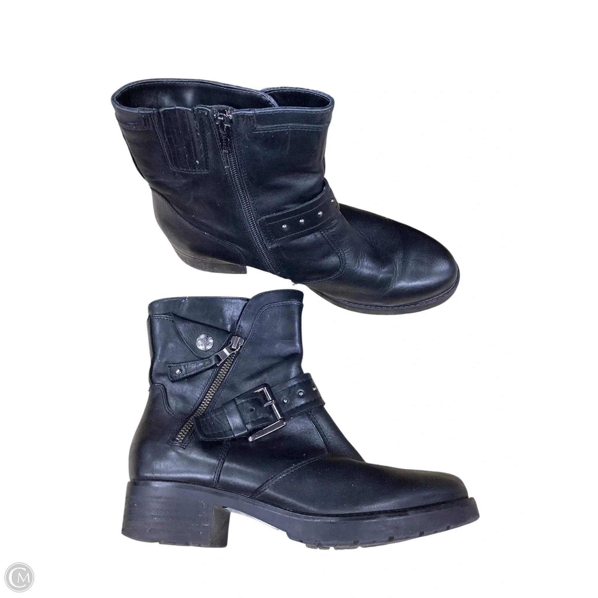 Boots Ankle Flats By Clothes Mentor In Black, Size: 8.5 Feather Light Mountain Climber Clean Silhouette