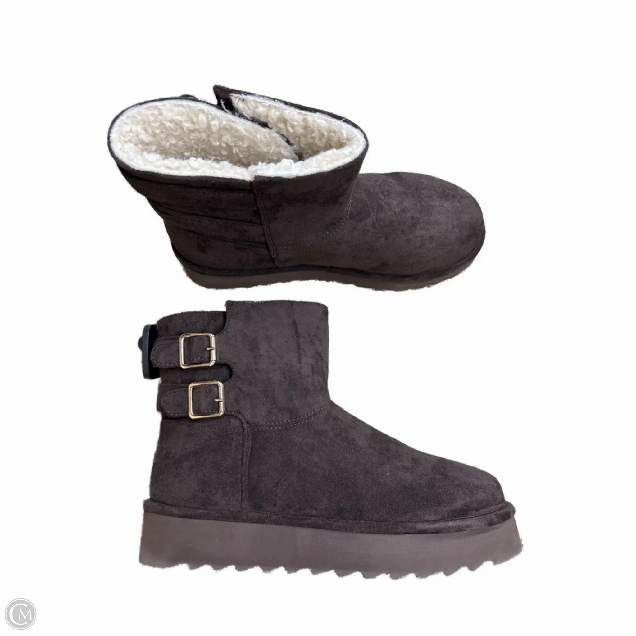 Boots Ankle Flats By Madden Girl In Brown Sz 8.5 Clean Form Comfy Step