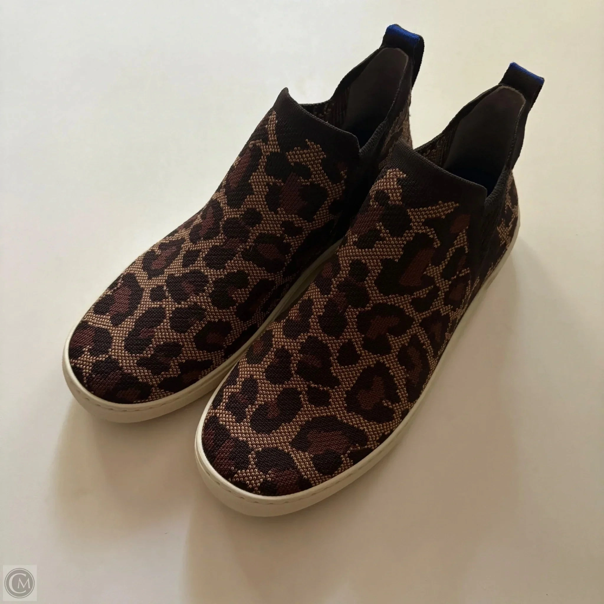 Easy Walk Thermal Core Morning Walk Boots Ankle Flats By Rothys In Animal Print, Size: 9.5