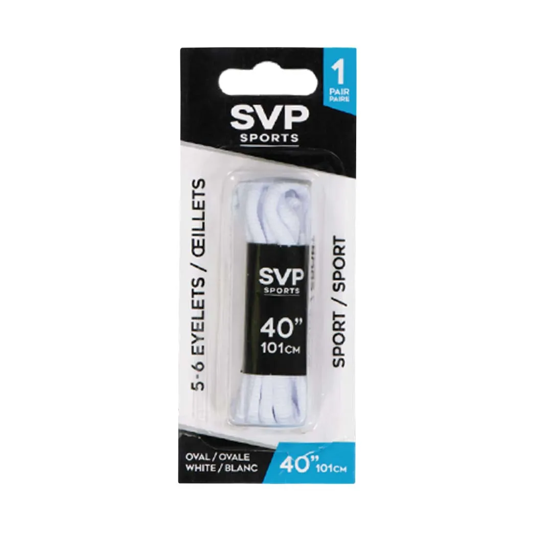 SVP Sports - 40in Shoelace (Oval) (DM21167 OVAL-WHT-40)