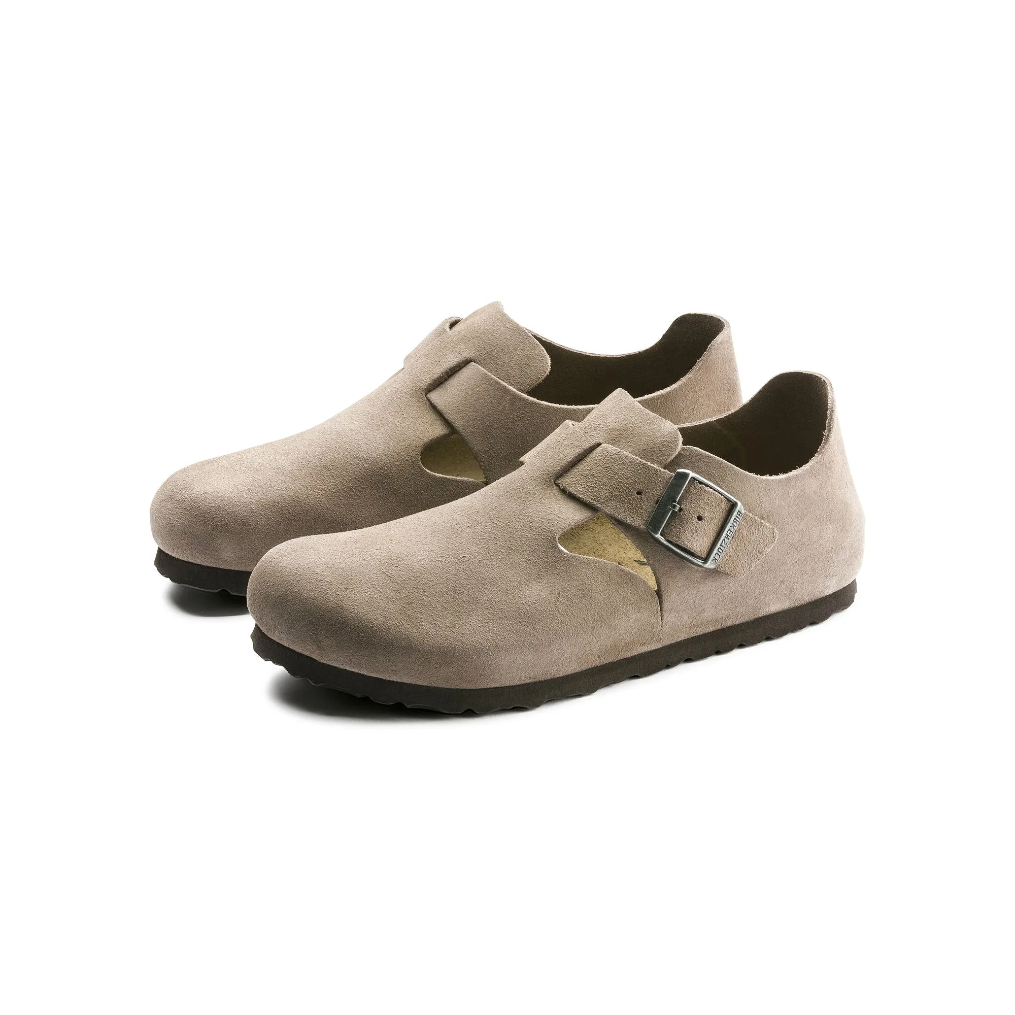 Birkenstock Mens London Suede Leather Sandals easy - clean running gear Tensile Reinforcement Strips