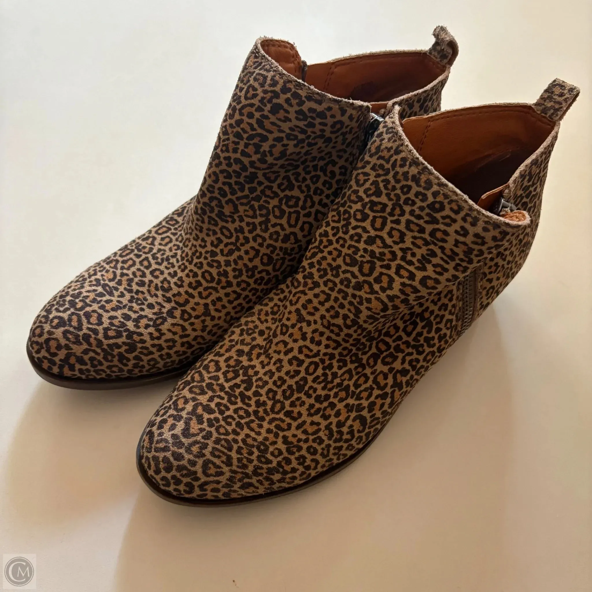 Shoes Heels Block By Lucky Brand In Leopard Print, Size: 8.5 Ultra Soft Soft Interior